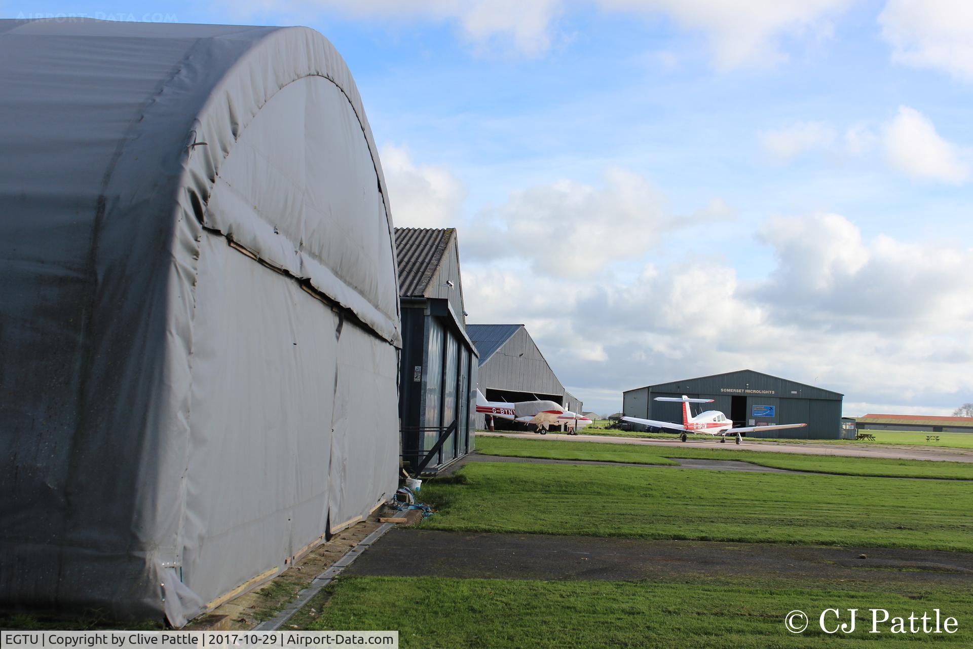 Dunkeswell Aerodrome Airport, Honiton, England United Kingdom (EGTU) - Hangar view at Dunkeswell