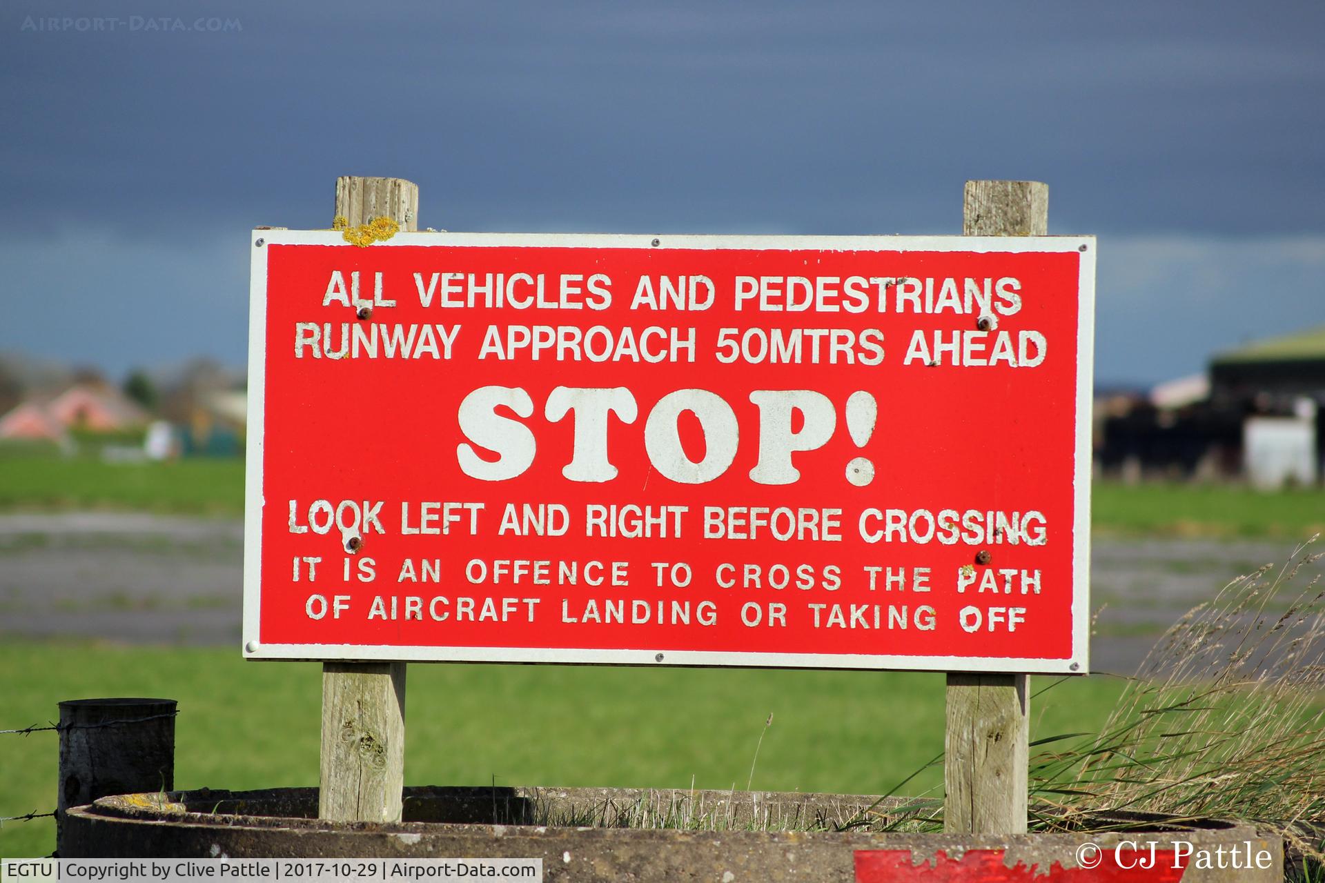 Dunkeswell Aerodrome Airport, Honiton, England United Kingdom (EGTU) - Perimeter track (open for public traffic to the south side) signage at Dunkeswell