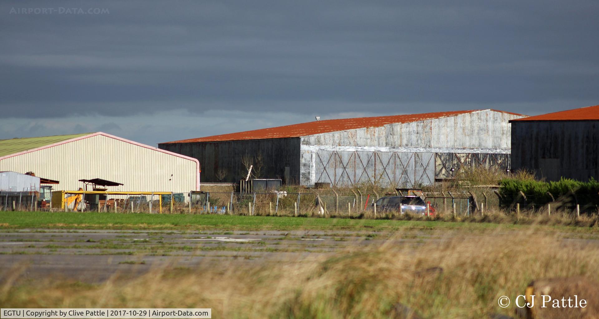 Dunkeswell Aerodrome Airport, Honiton, England United Kingdom (EGTU) - Old hangars on north side of Dunkeswell airfield now used as commercial/industrial premises