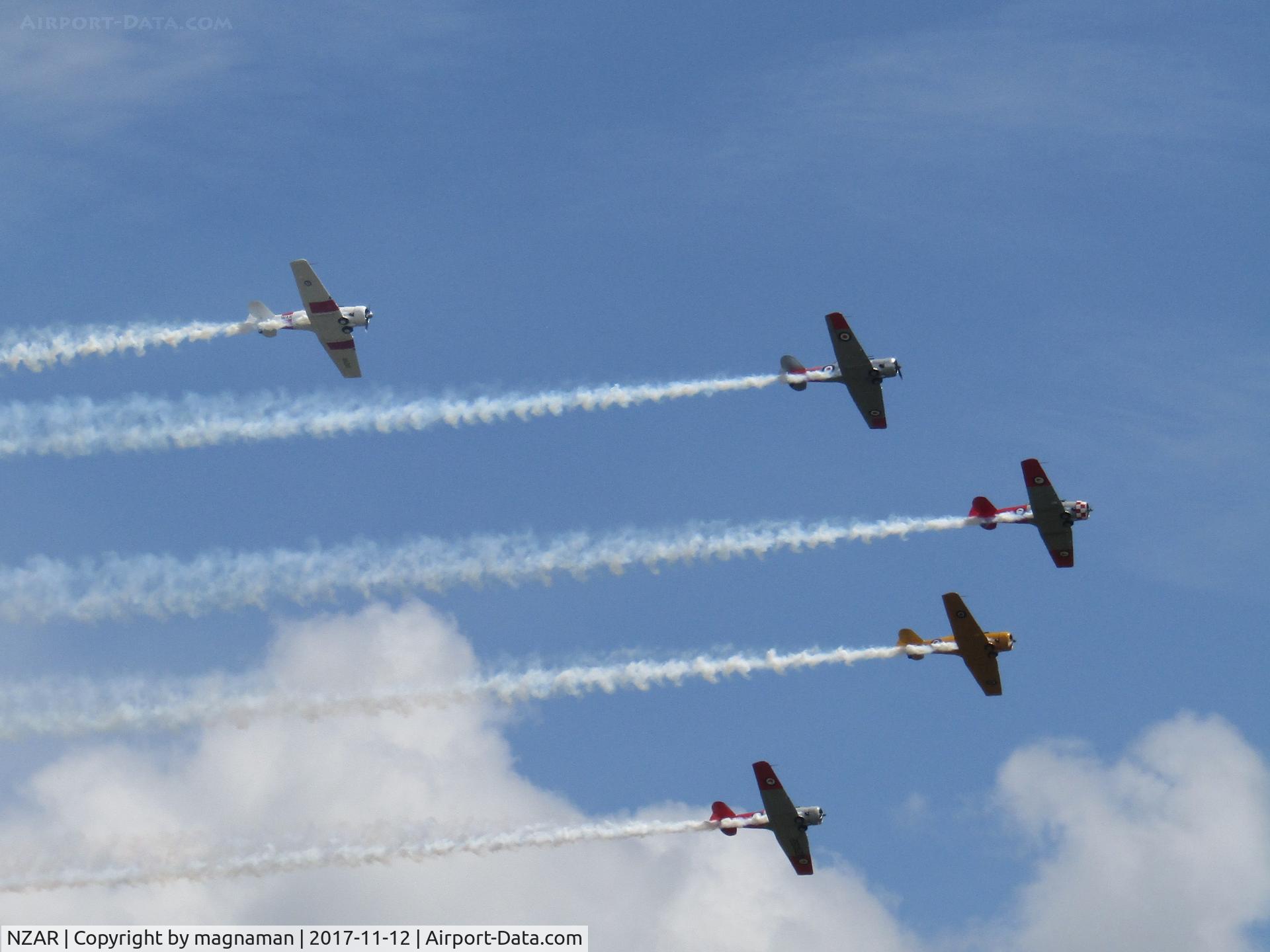 Ardmore Airport, Auckland New Zealand (NZAR) - local harvards out for show