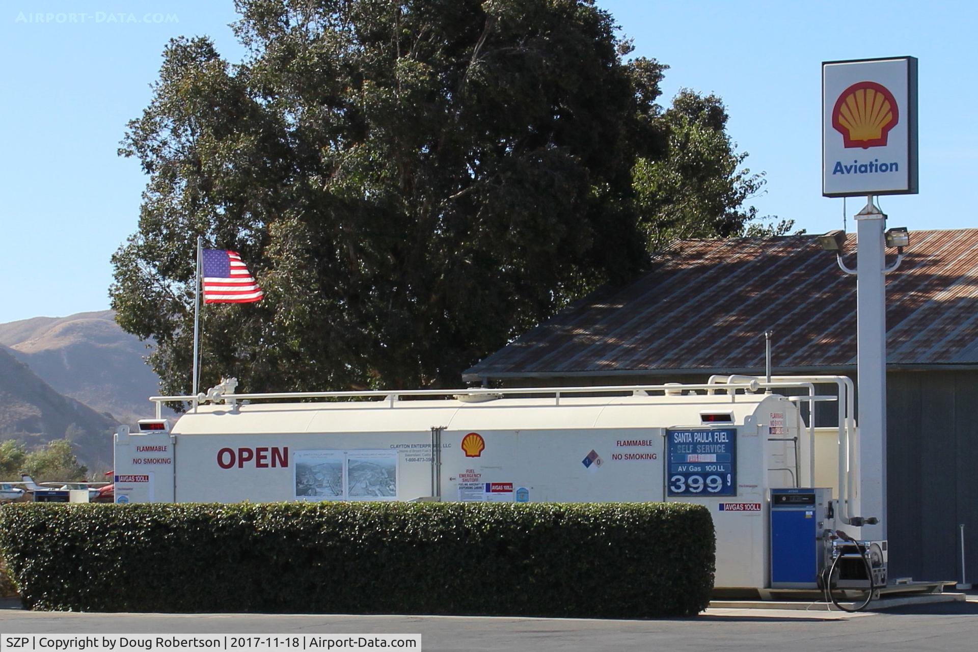Santa Paula Airport (SZP) - Santa Paula self-serve SHELL 100LL aviation fuel, no price change. 