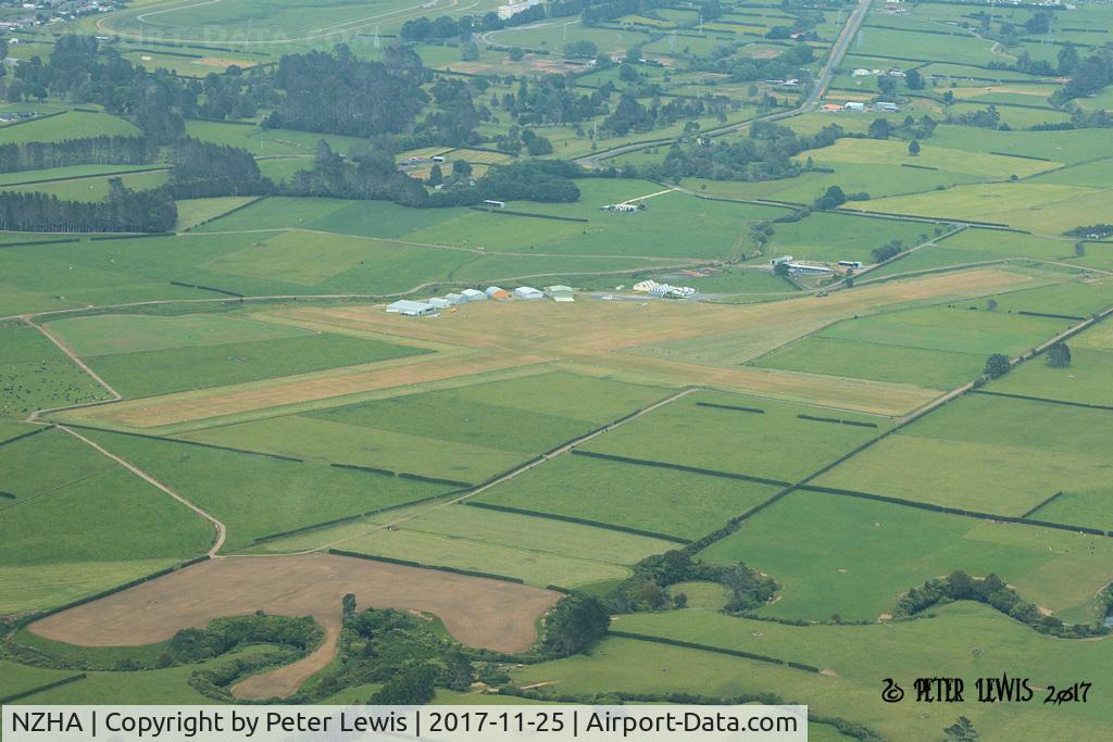 Hawera Aerodrome Airport, Hawera New Zealand (NZHA) - Hawera airfield from the west at 2000' AGL