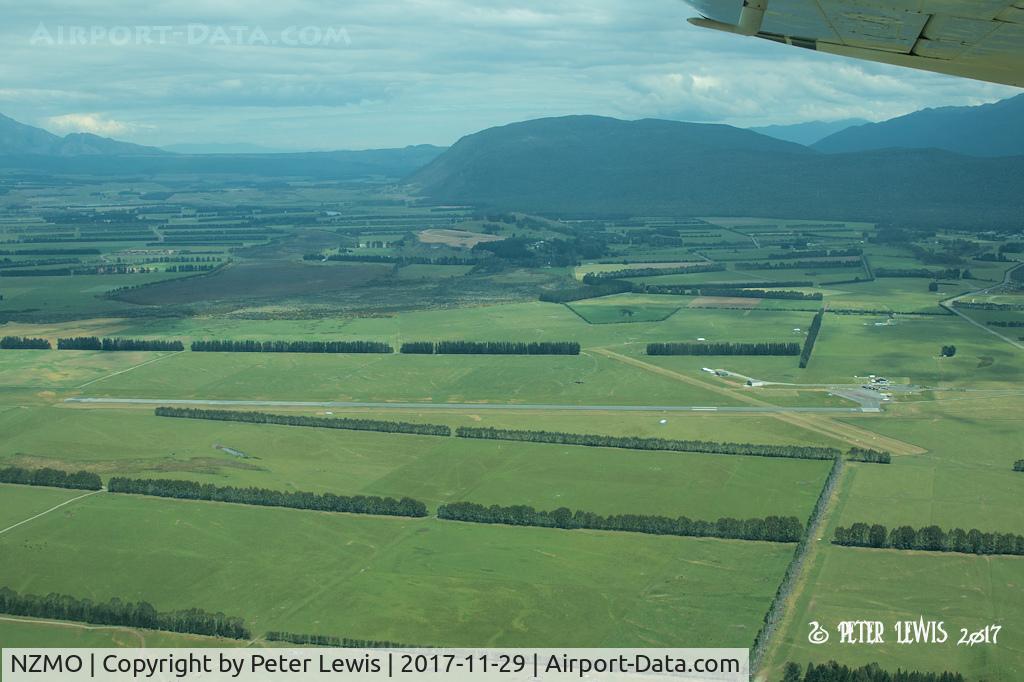 Manapouri Aerodrome Airport, Te Anau / Manapouri New Zealand (NZMO) - Te Anau/Manapouri climbing away in the downwind from RW26