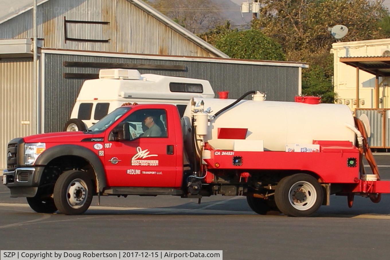 Santa Paula Airport (SZP) - FireBomber support vehicle-the Thomas Fire
