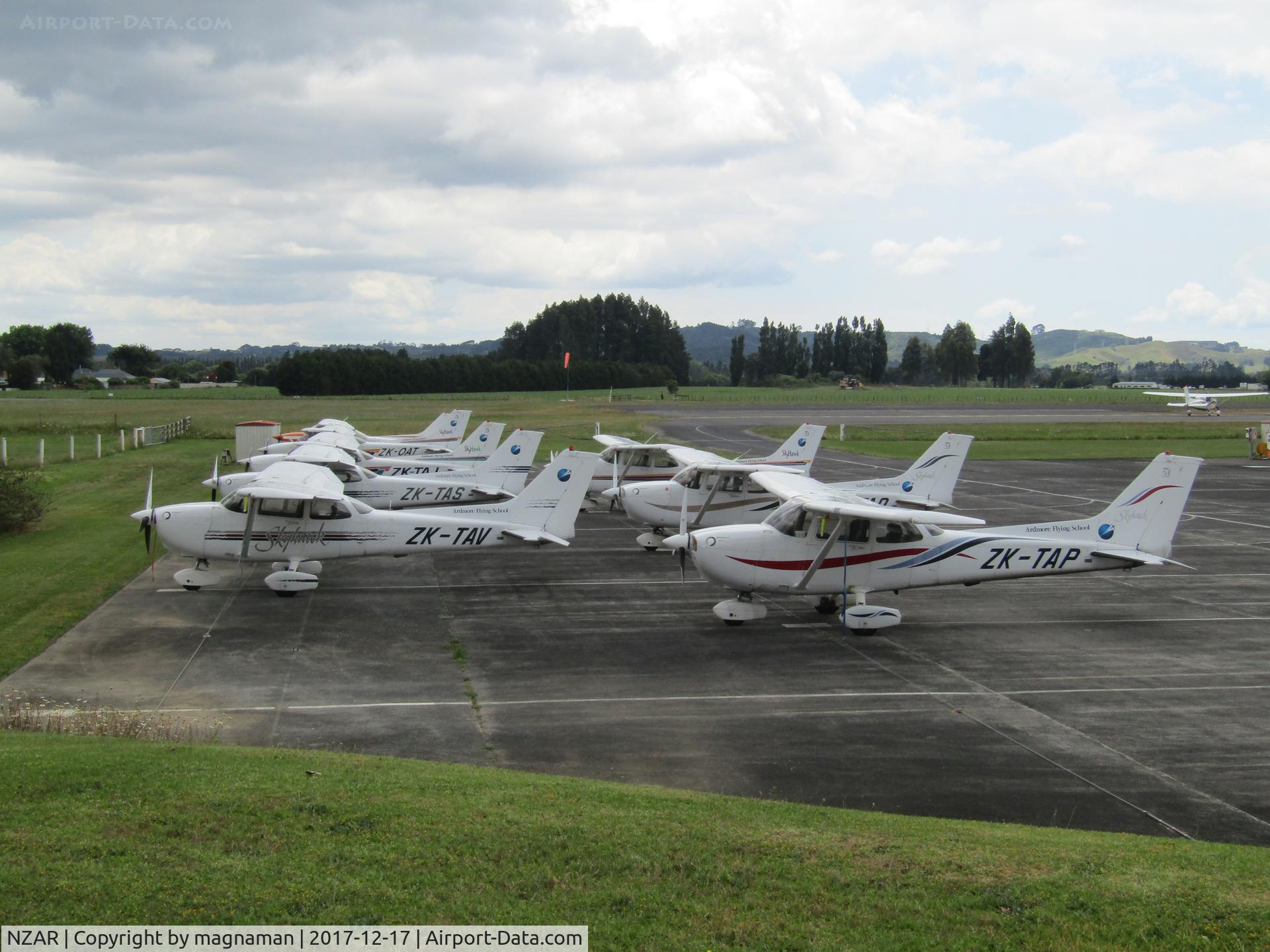 Ardmore Airport, Auckland New Zealand (NZAR) - flying school apron