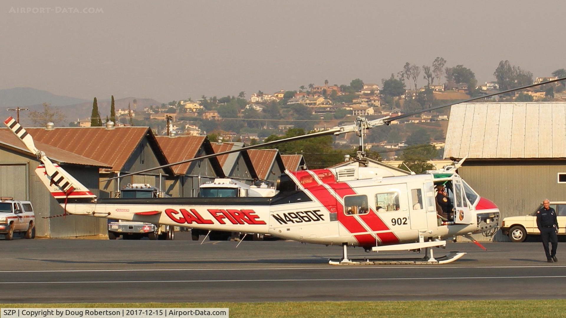 Santa Paula Airport (SZP) - N496DF 1969 Bell EH1H IROQUOIS Turboshaft (Cal-Fire 902) USDA Forest Service
