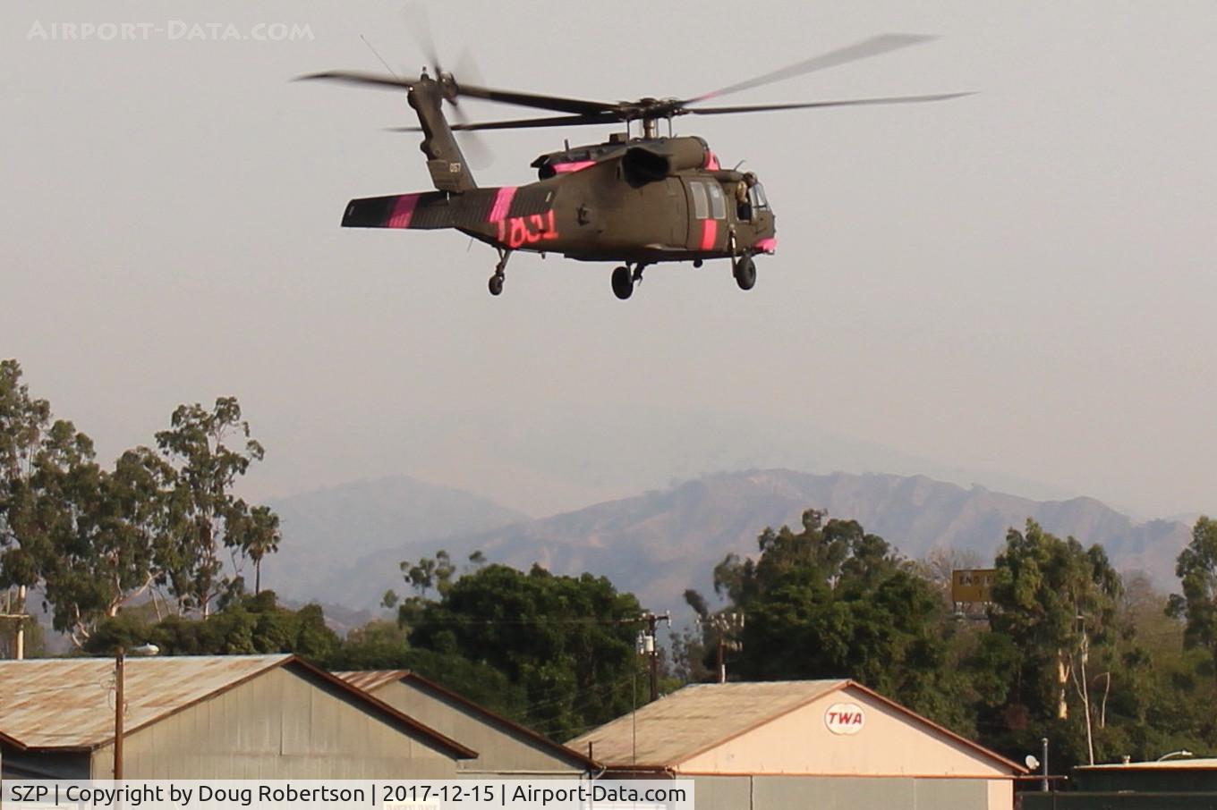 Santa Paula Airport (SZP) - Unknown Firebomber approach to land-SZP FireBase. No visible correct registration marks.