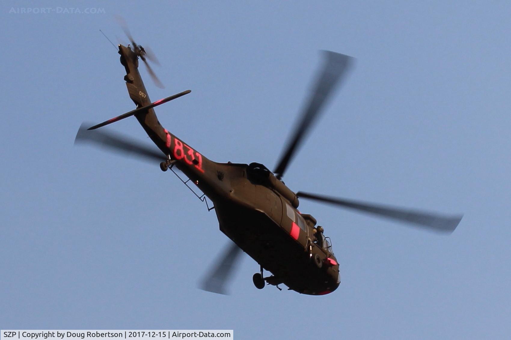 Santa Paula Airport (SZP) - Inbound FireBomber to SZP FireBase. No registration markings.