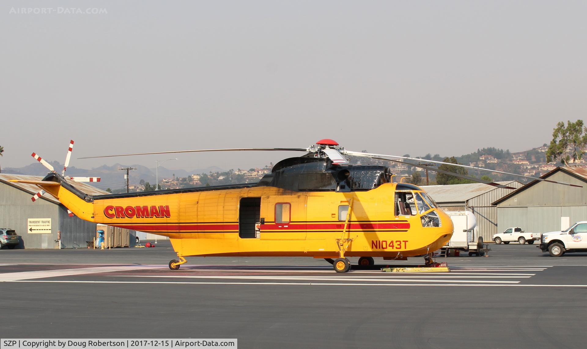 Santa Paula Airport (SZP) - N1043T 1982 Sikorsky S-61A Firebomber at SZP Firebase.