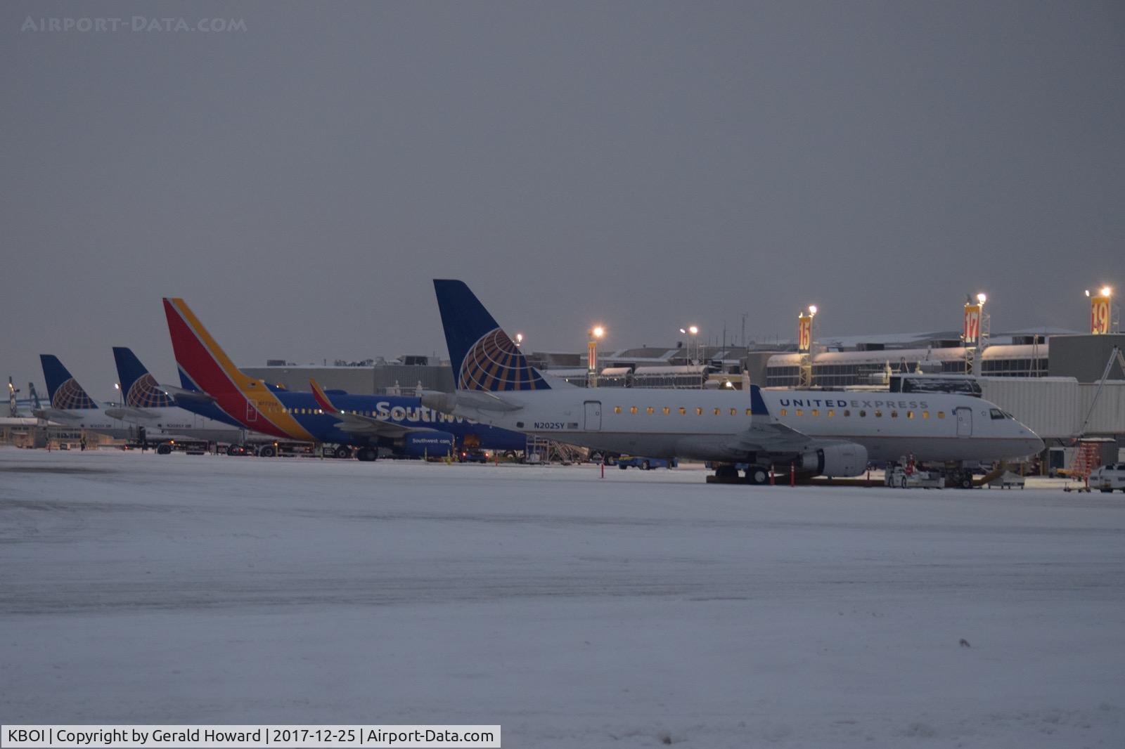 Boise Air Terminal/gowen Fld Airport (BOI) - South side of B Concourse after sun rise.