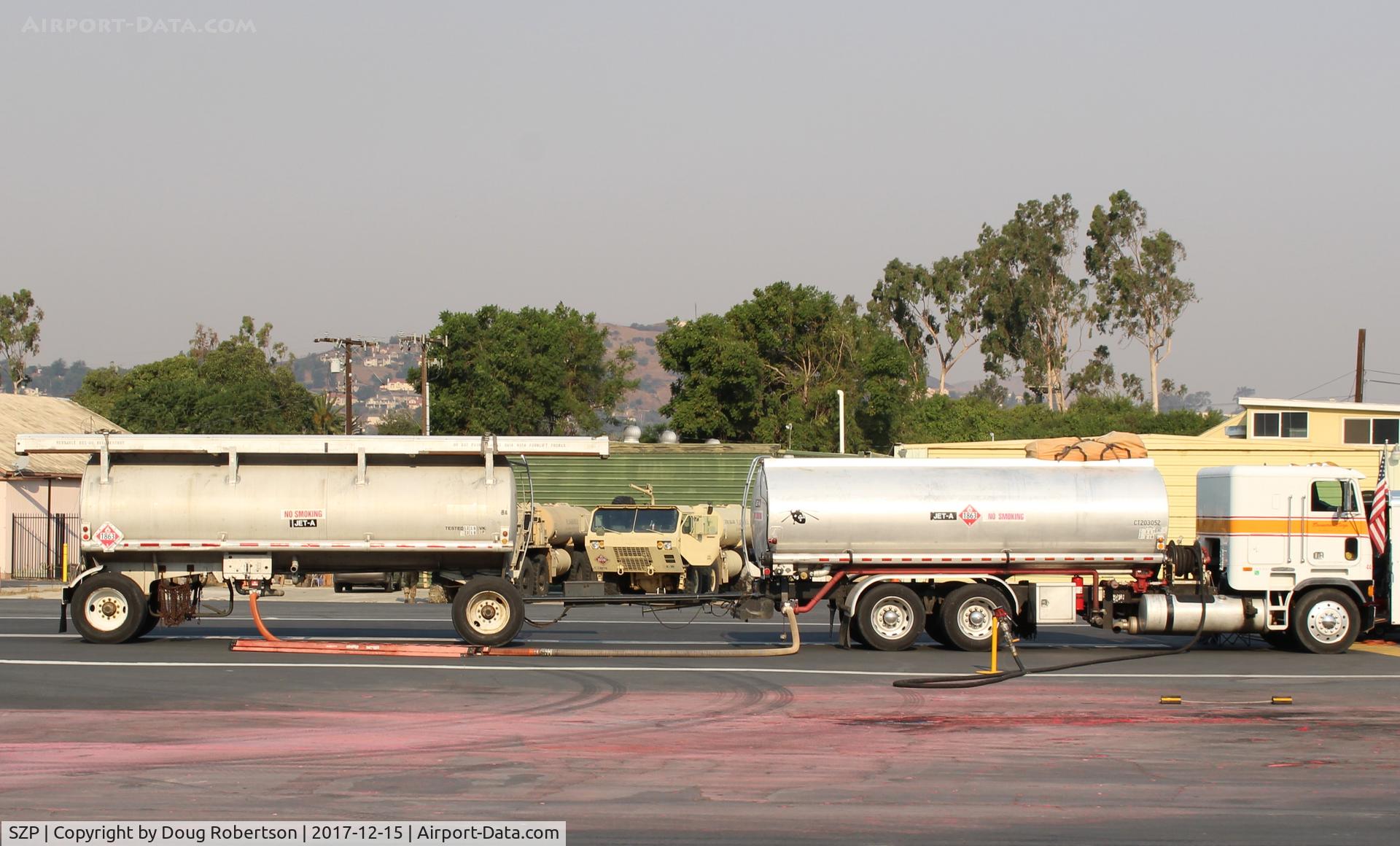 Santa Paula Airport (SZP) - Jet-A Fuelers serving the FireFighting aircraft basing out of SZP FireBase. 