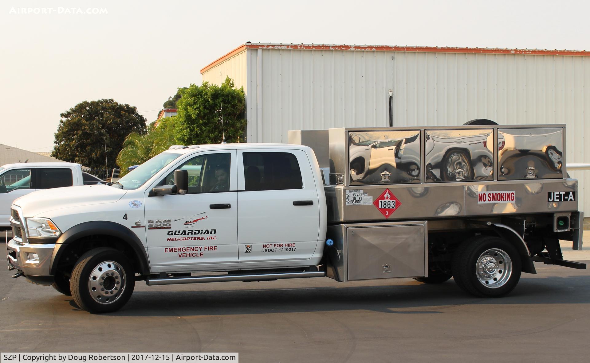 Santa Paula Airport (SZP) - Guardian Helicopters, Inc. Fueler-JET-A, at SZP FireBase for the Thomas Fire 