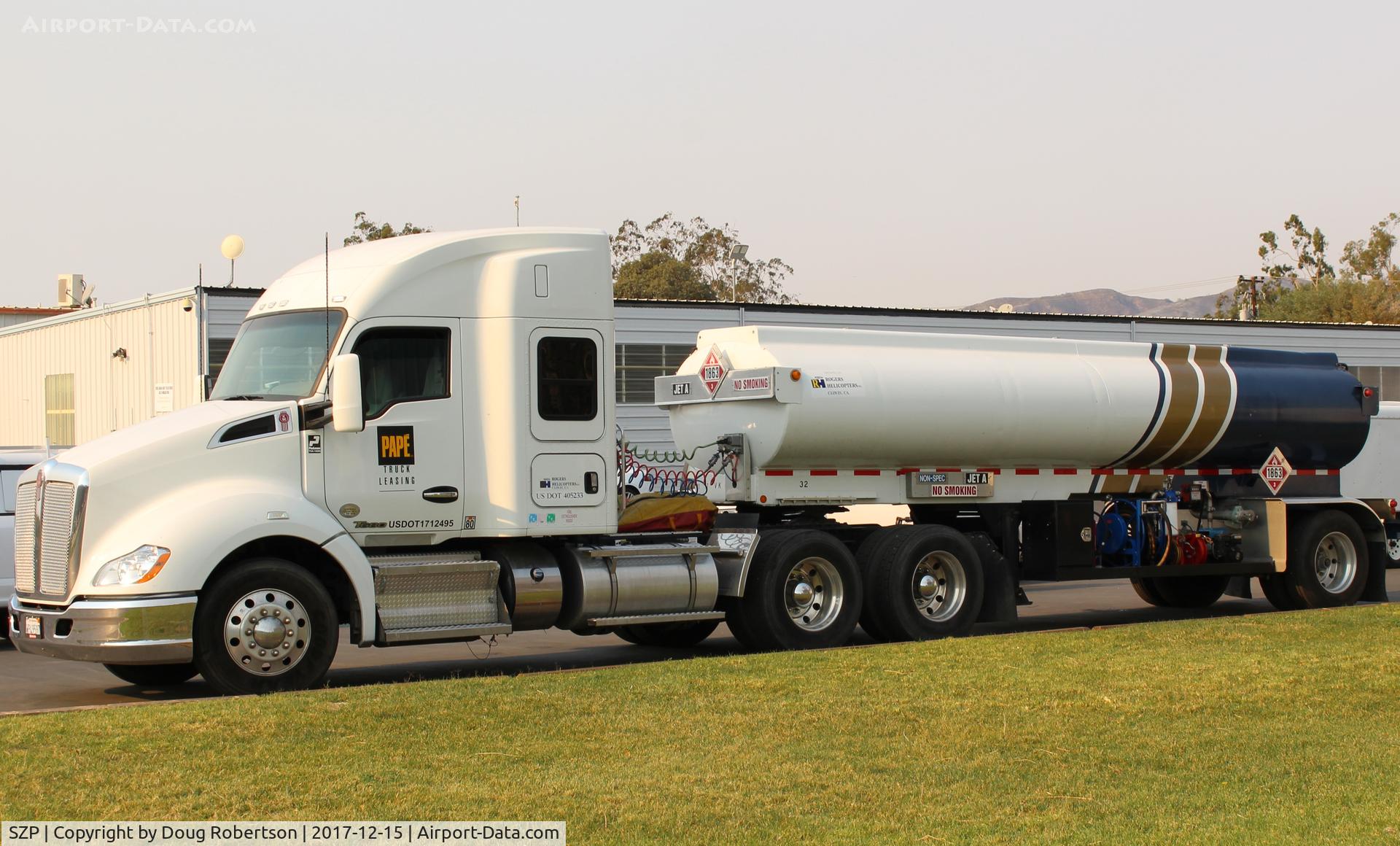 Santa Paula Airport (SZP) - One of many JET-A Fuelers supporting the Thomas Fire Firebombers at SZP FireBase