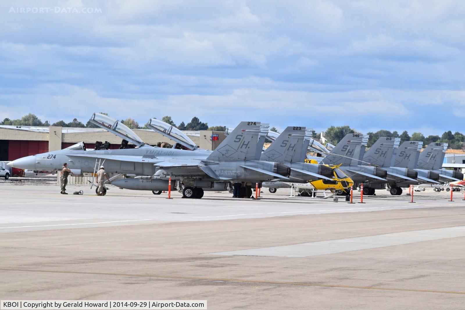 Boise Air Terminal/gowen Fld Airport (BOI) - F/A-18s of VMFAT-101 