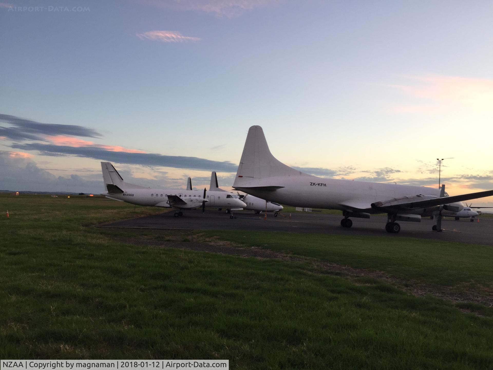 Auckland International Airport, Auckland New Zealand (NZAA) - one of the last still flying convairs on convair apron along with new imported SF340A and old F.27s awaiting their fate.