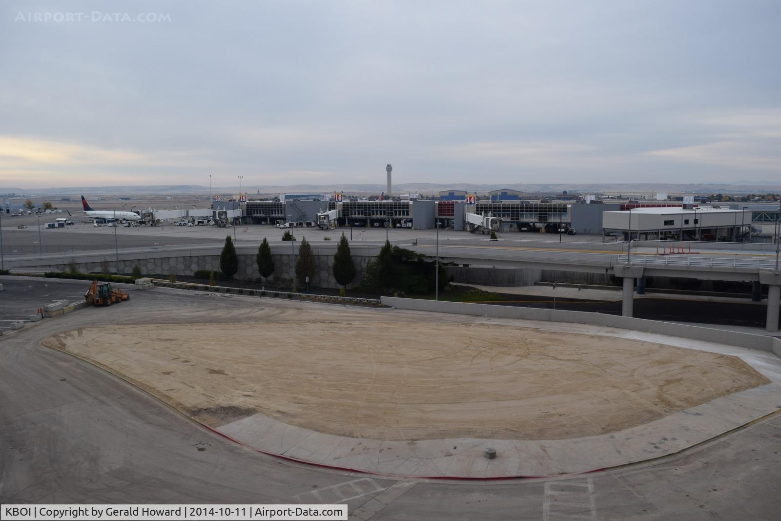 Boise Air Terminal/gowen Fld Airport (BOI) - Finished removal of old tower. New tower is visible in the distance.