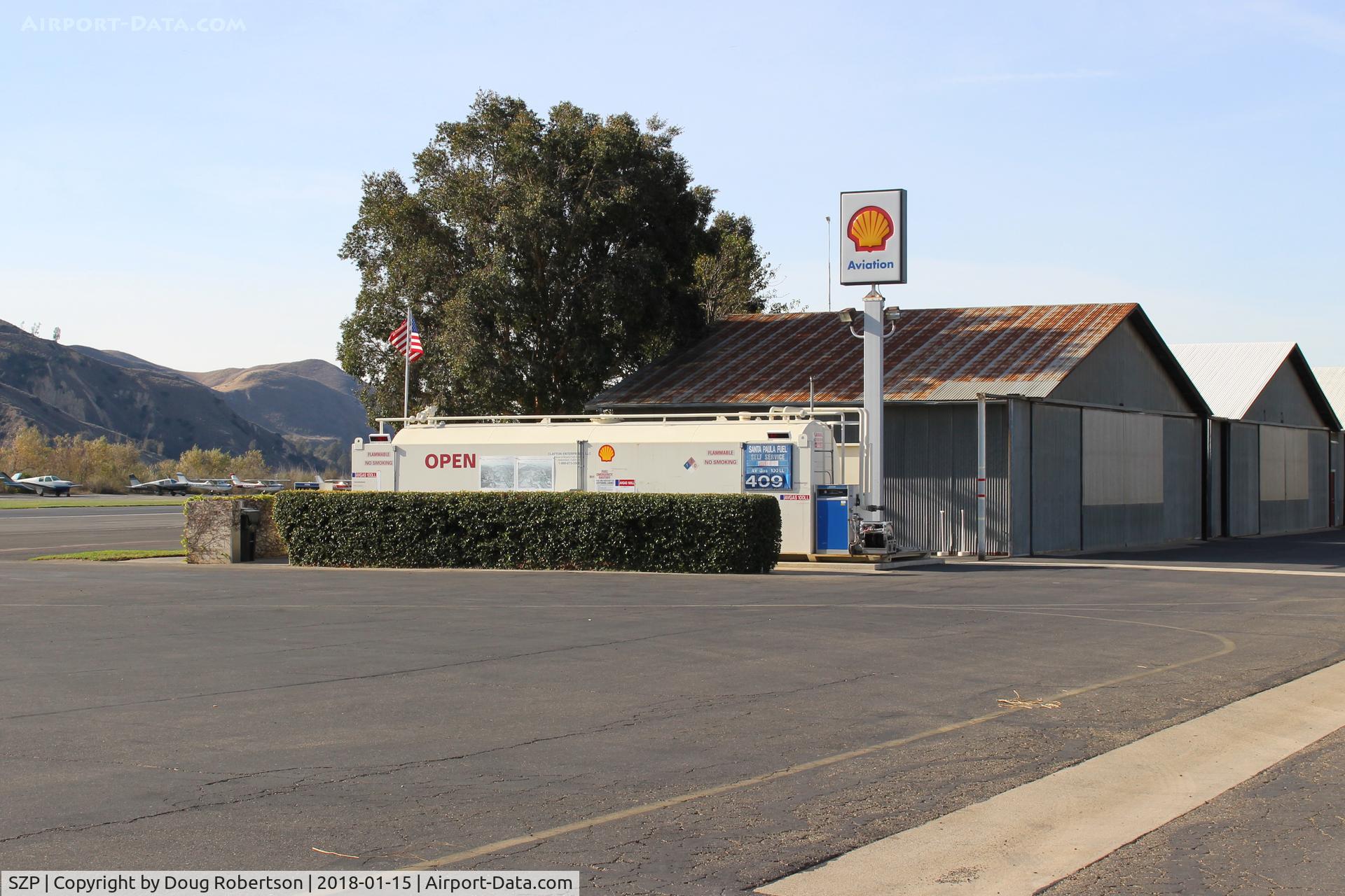 Santa Paula Airport (SZP) - Santa Paula SHELL 100LL self-serve Fuel Dock, no price change