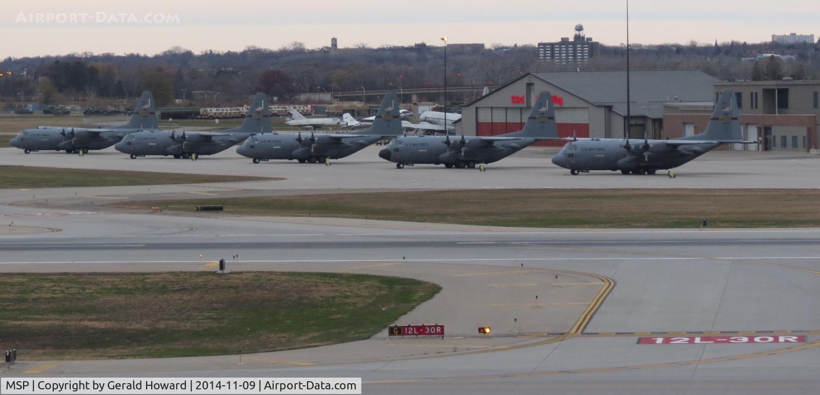 Minneapolis-st Paul Intl/wold-chamberlain Airport (MSP) - C-130s of the 133rd Airlift Wing, MN ANG.