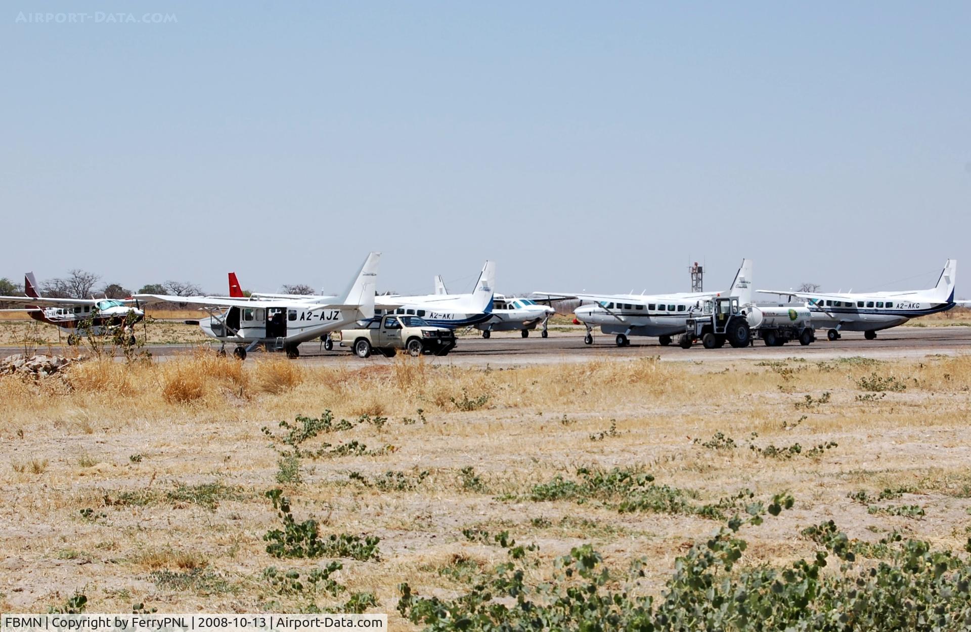 Maun Airport, Maun Botswana (FBMN) - Lots of activity at the safari/lodge department at Maun Airport, Botswana