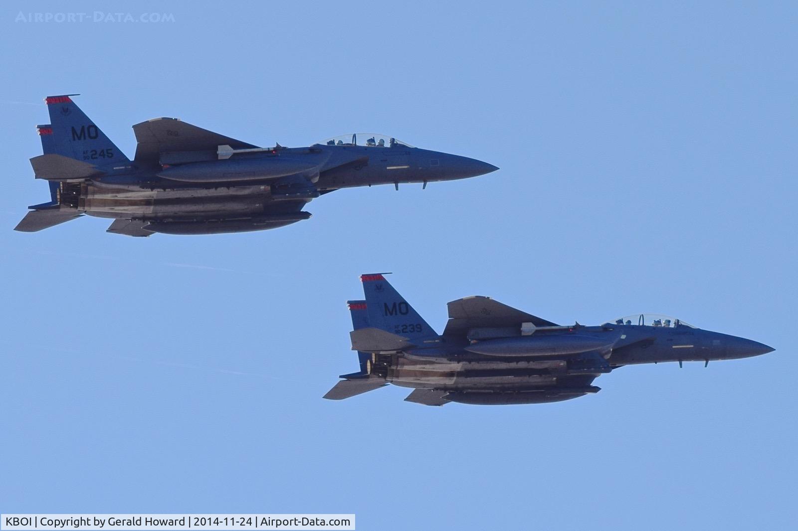 Boise Air Terminal/gowen Fld Airport (BOI) - F-15Es from the 391st Fighter Sq. 