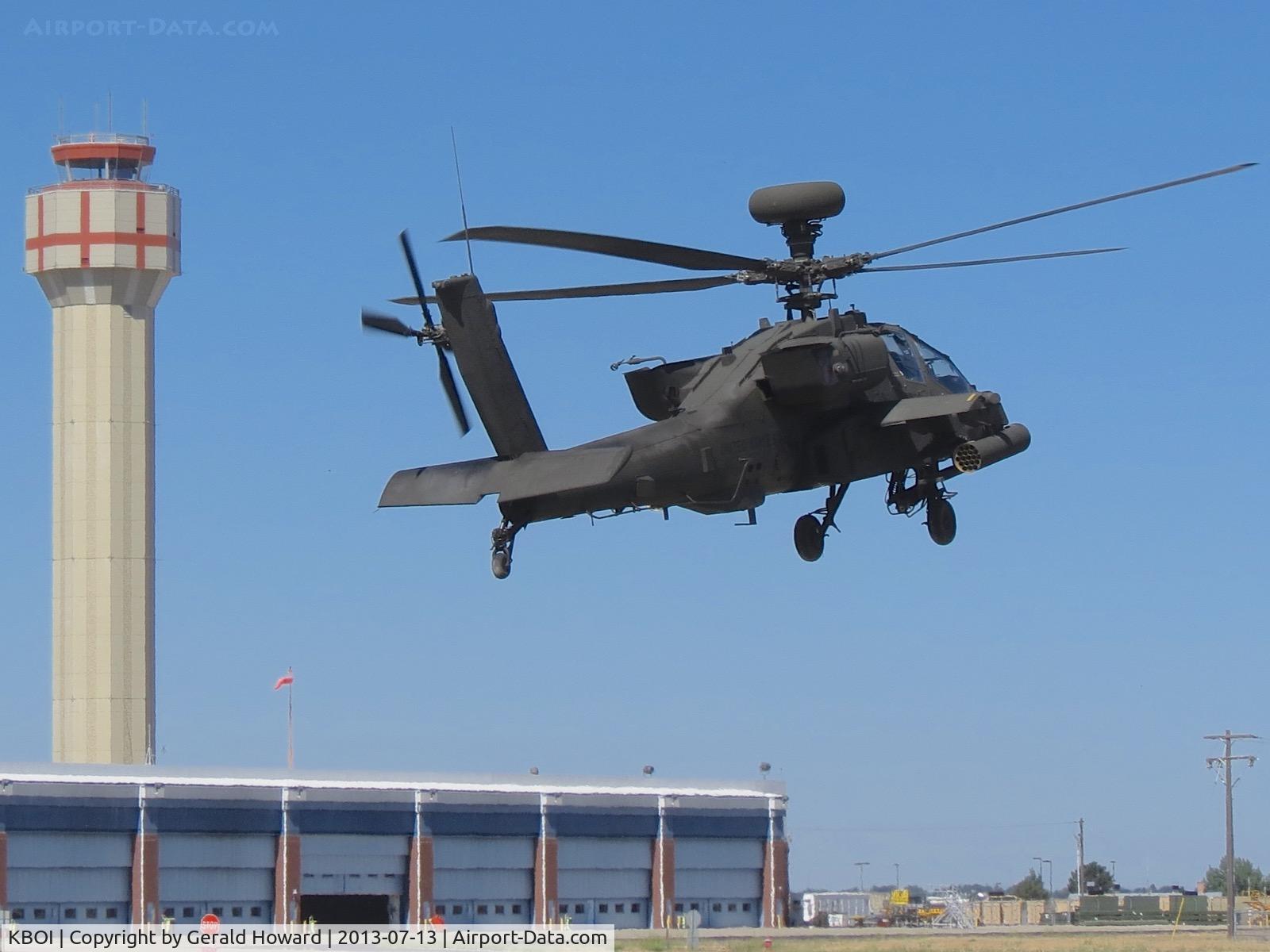 Boise Air Terminal/gowen Fld Airport (BOI) -  AH-64 from the 1-183rd AVN BN, Idaho Army National Guard.
