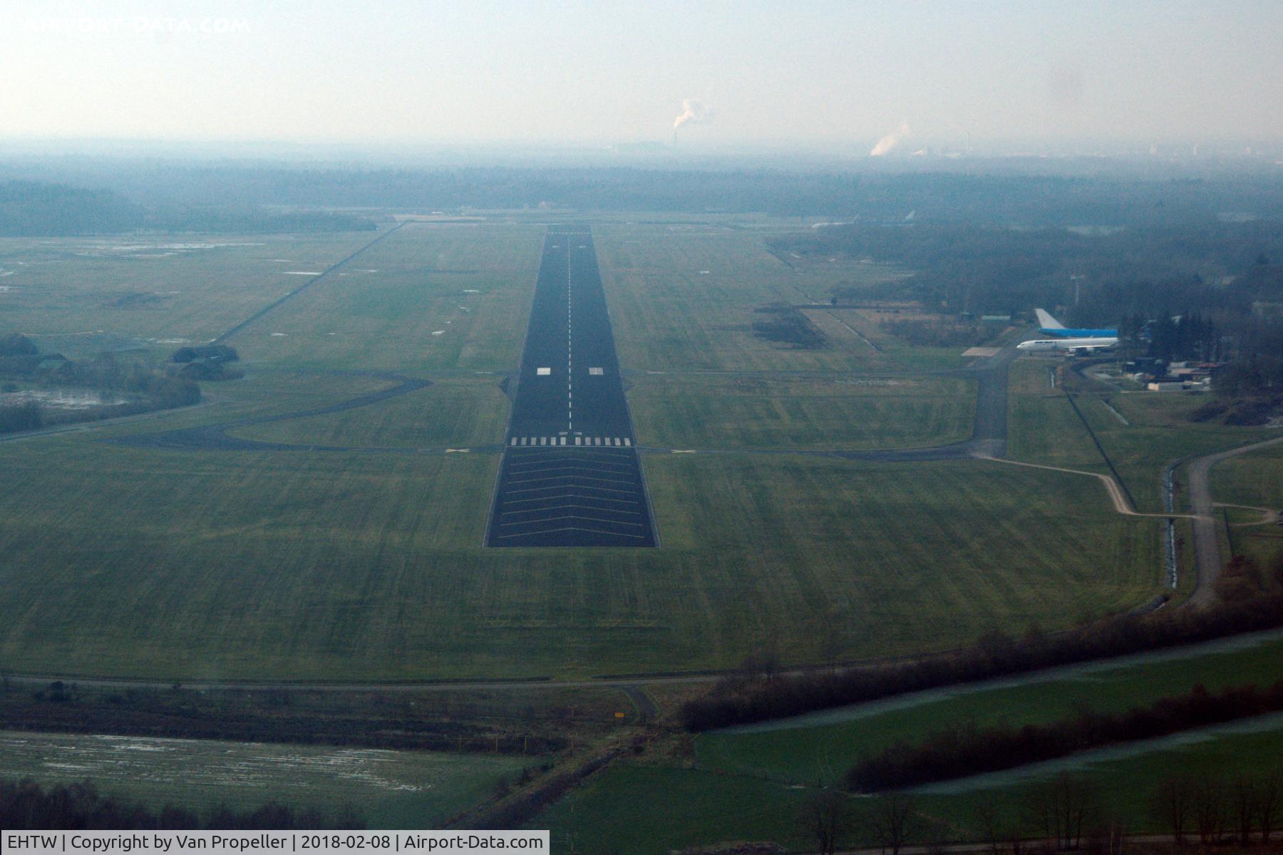 Enschede Airport Twente, Enschede Netherlands (EHTW) - Finals runway 23, 2018.