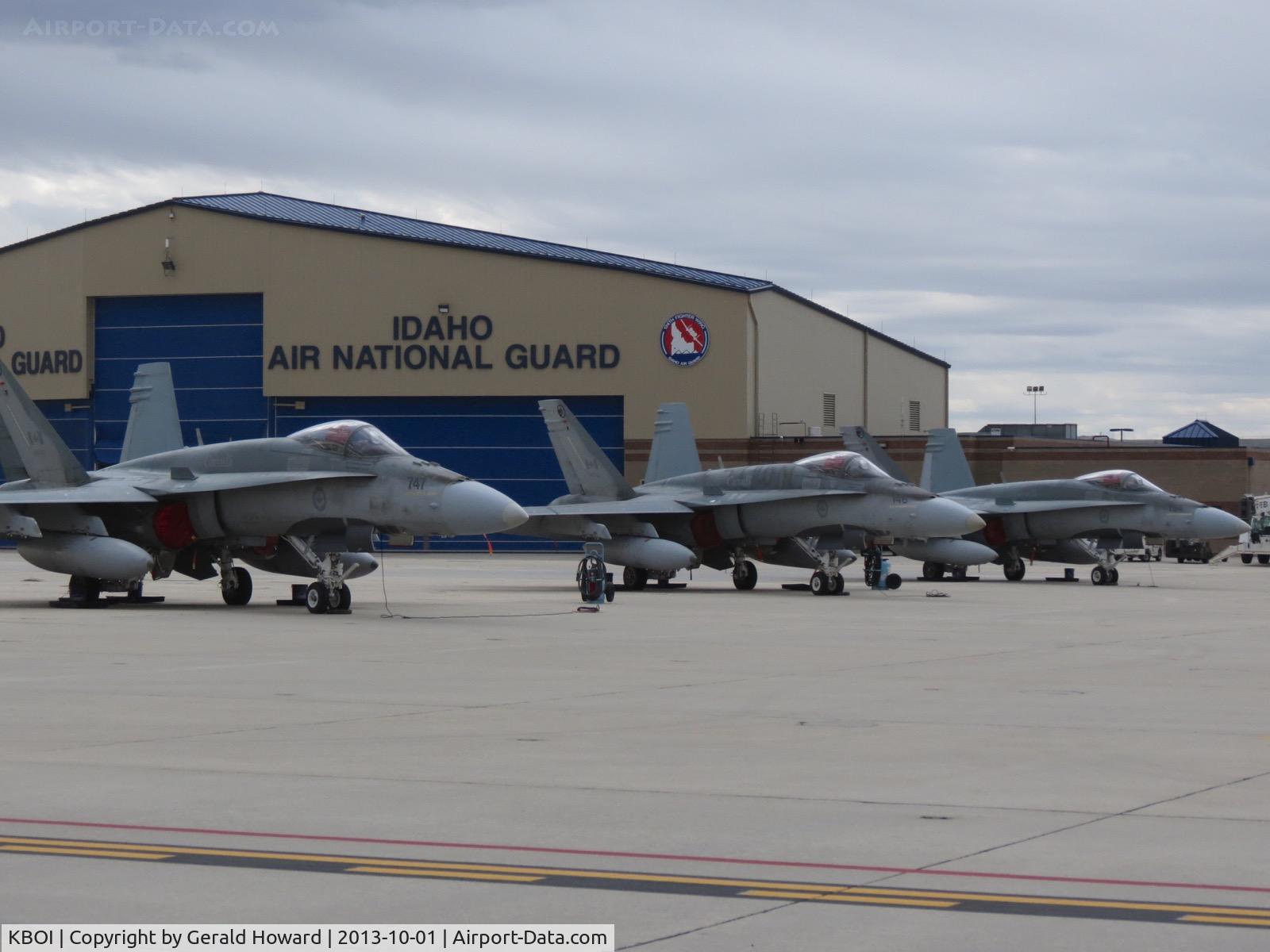 Boise Air Terminal/gowen Fld Airport (BOI) - Canadian F-18s from 409 Squadron, Cold lake, Canada.