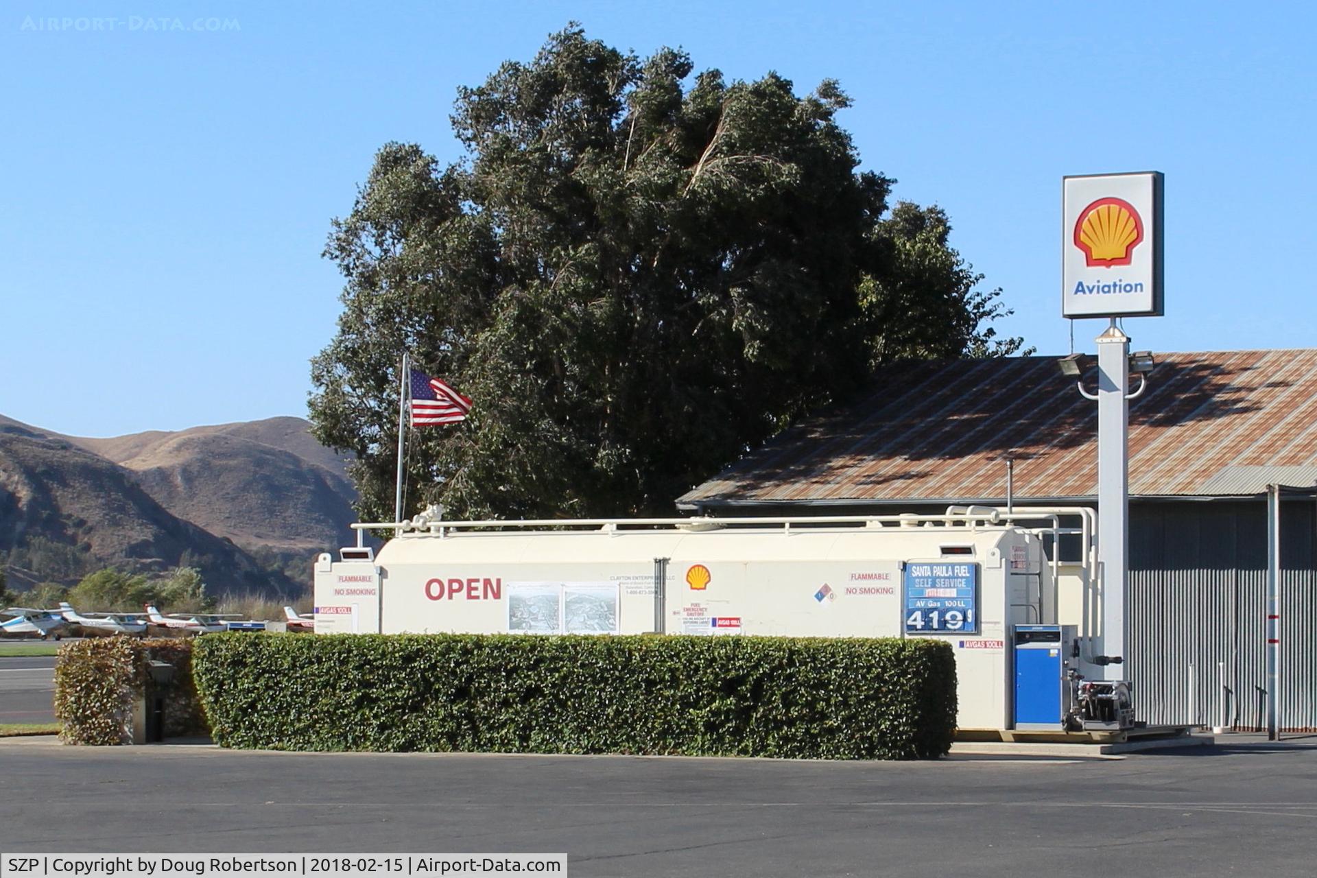 Santa Paula Airport (SZP) - Santa Paula Self-Serve SHELL 100LL Fuel Dock, note price increase 