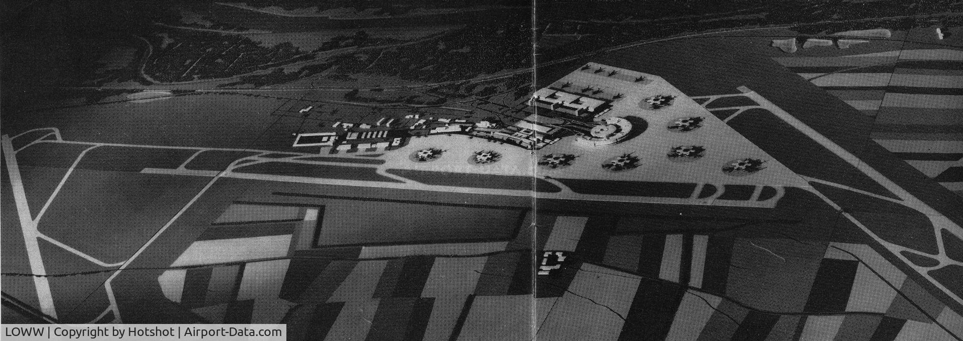 Vienna International Airport, Vienna Austria (LOWW) - Plan from early 1970s for the situation beyond the 1990s.