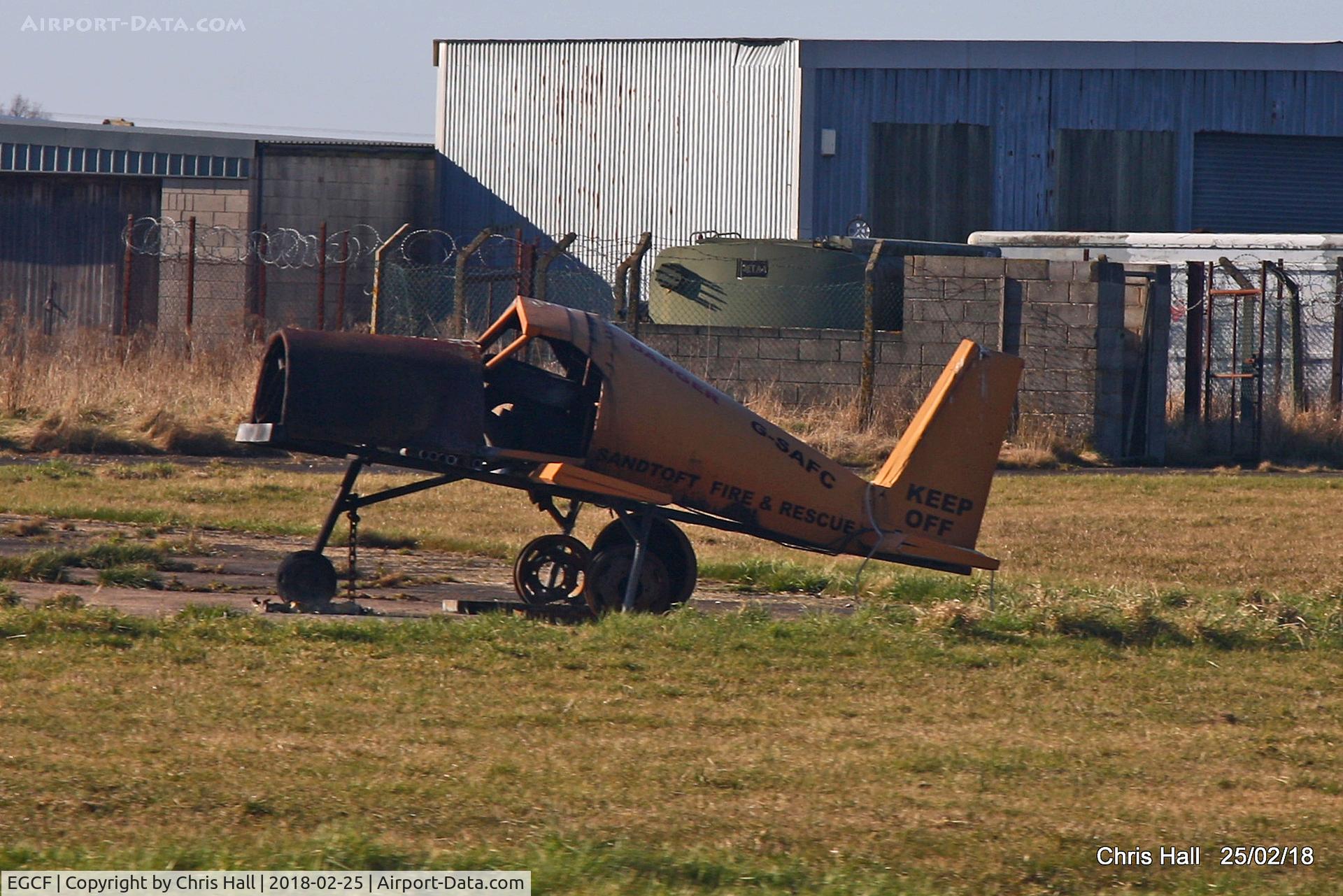 Sandtoft Airfield Airport, Scunthorpe, England United Kingdom (EGCF) - Sandtoft fire training rig