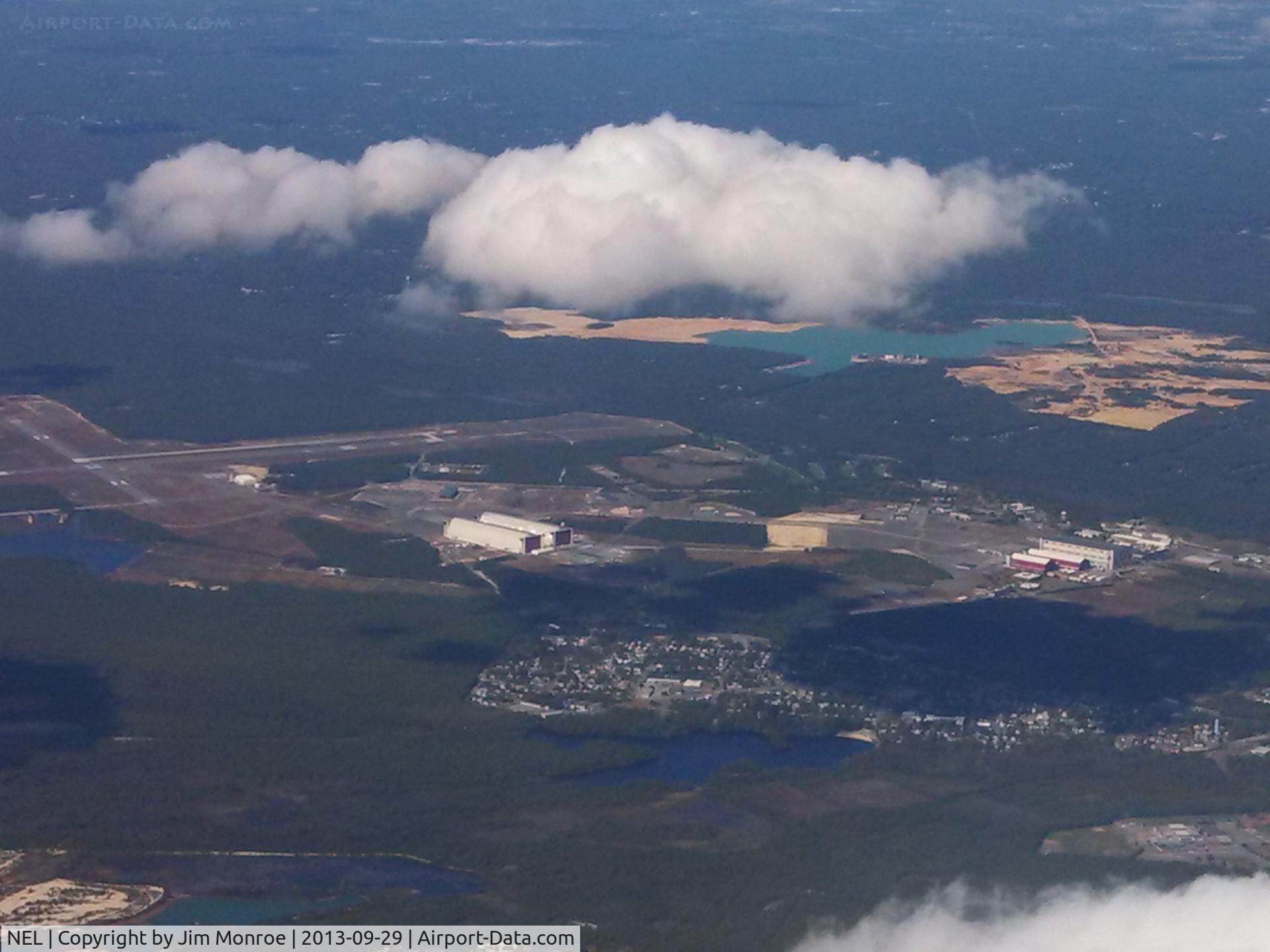 Lakehurst Maxfield Fld Joint Base Mc Guire Airport (NEL) - Good view of the blimp hangers at NAS Lakehurst at the eastern end of McGuire AFB