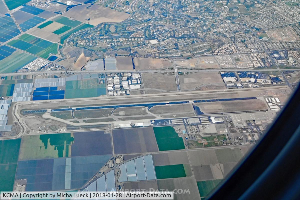 Camarillo Airport (CMA) - Taken from B 777-300ER (ZK-OKN), AKL-LAX