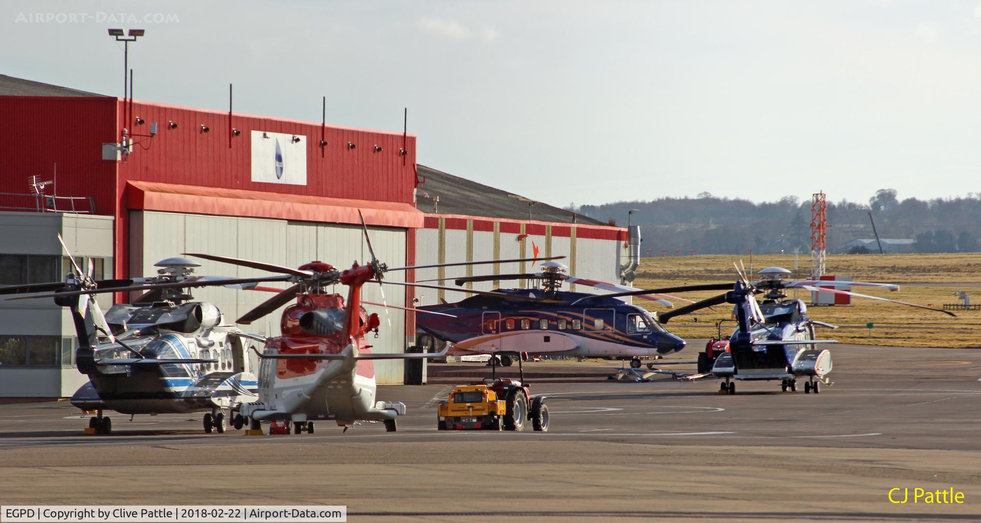 Aberdeen Airport, Aberdeen, Scotland United Kingdom (EGPD) - Aberdeen East side Ramp