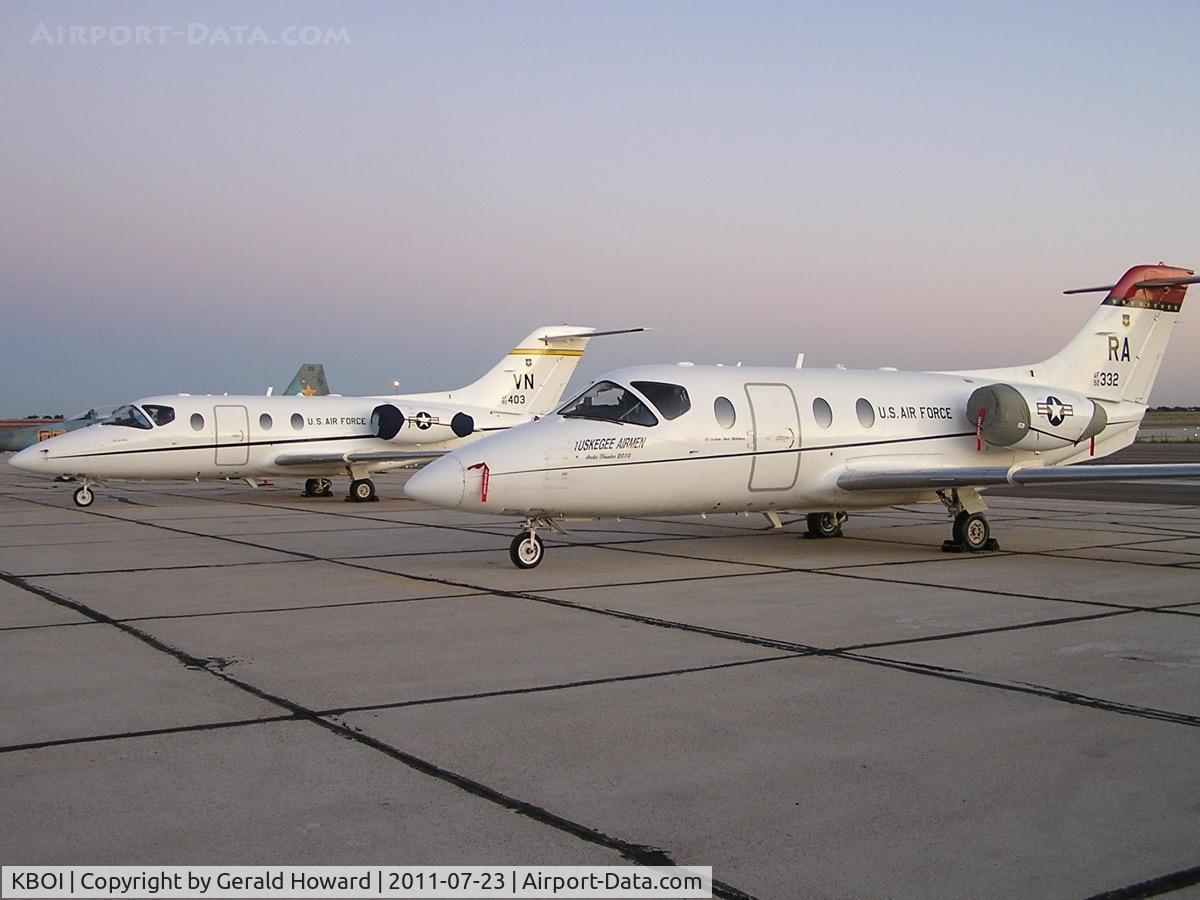 Boise Air Terminal/gowen Fld Airport (BOI) - Beechcraft T-1A Jayhawks from the 71st FTW, Vance AFB, TX and the 12th FTW, Randolph AFB, TX  visiting BOI.