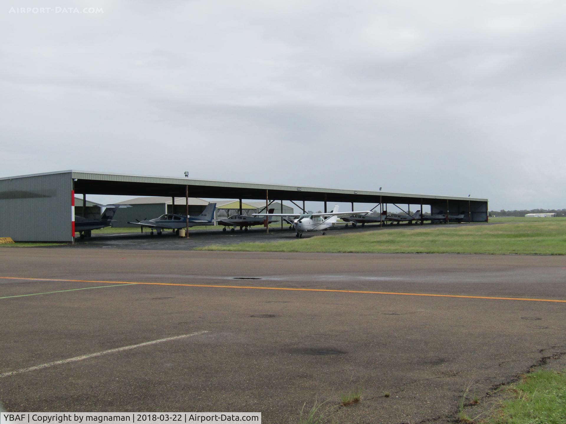 Archerfield Airport, Archerfield, Queensland Australia (YBAF) - private open hangars