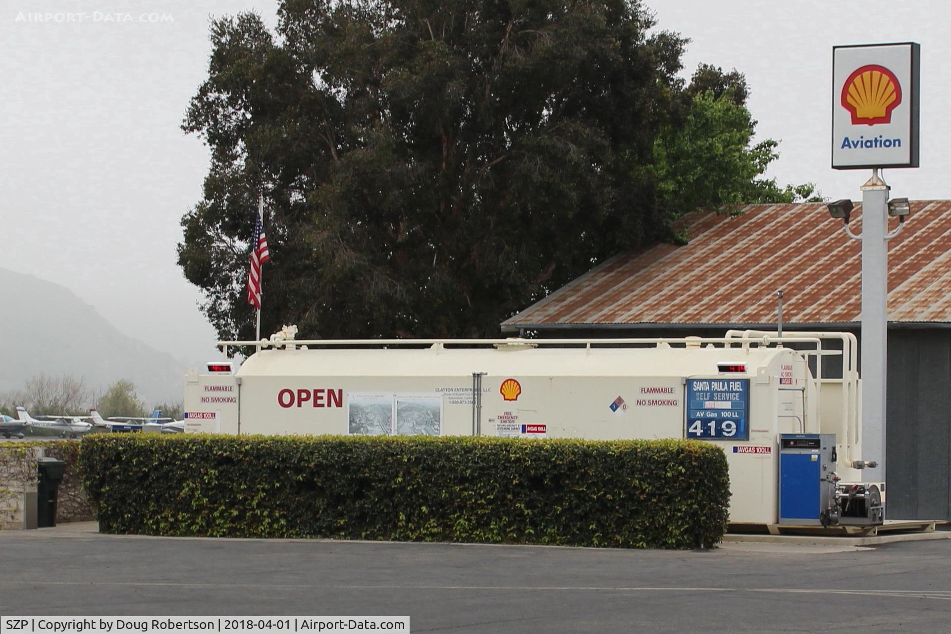 Santa Paula Airport (SZP) - Santa Paula SHELL 100LL Self-Serve Fuel Dock, no price change.