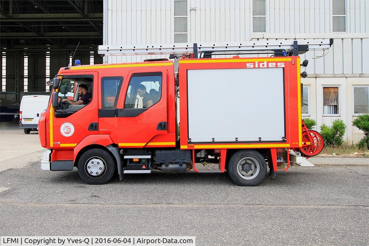 Istres Le Tube Airport, Istres France (LFMI) - Fire truck, Istres-Le Tubé Air Base 125 (LFMI-QIE)