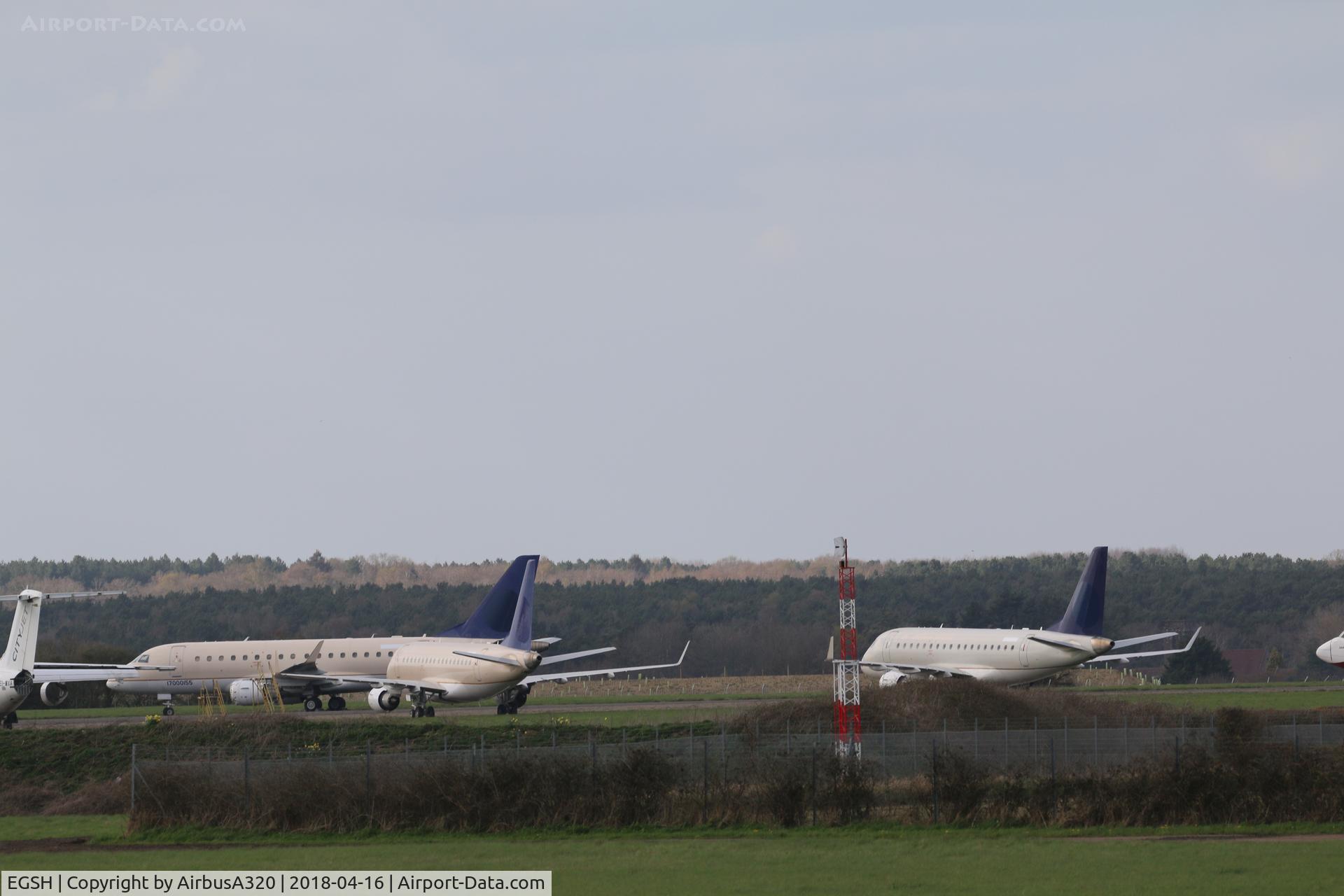 Norwich International Airport, Norwich, England United Kingdom (EGSH) - 3 former Saudi 170s stored North Side Norwich
HZ-AEM, HZ-AEL HZ-AEE (right badly faded)