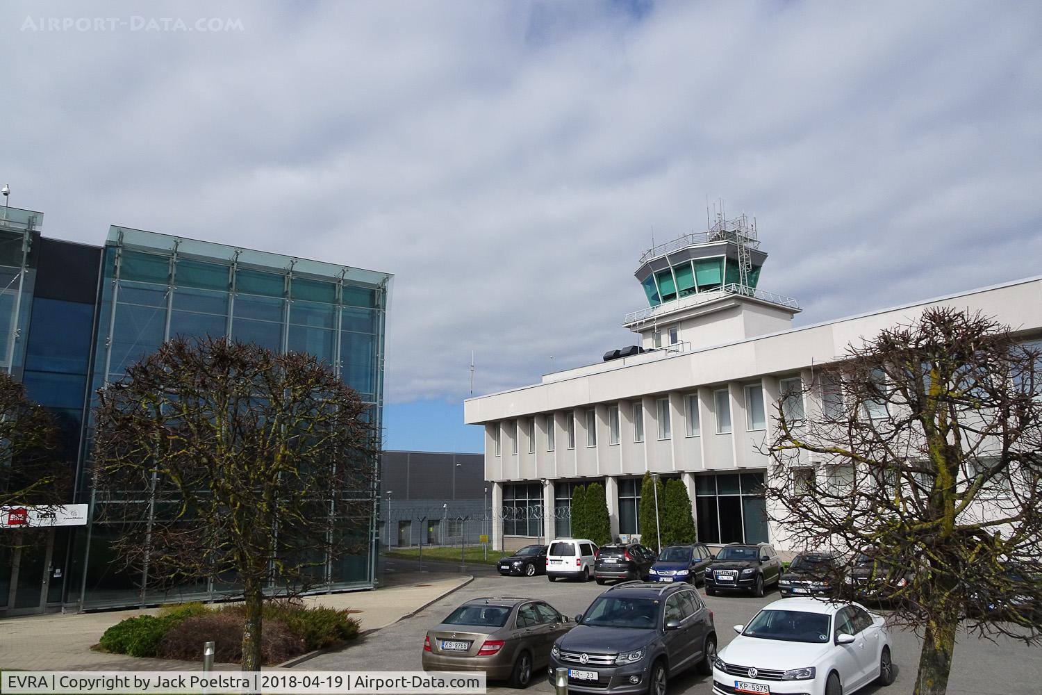 R?ga International Airport, R?ga Latvia (EVRA) - ATC tower of Riga airport Latvia