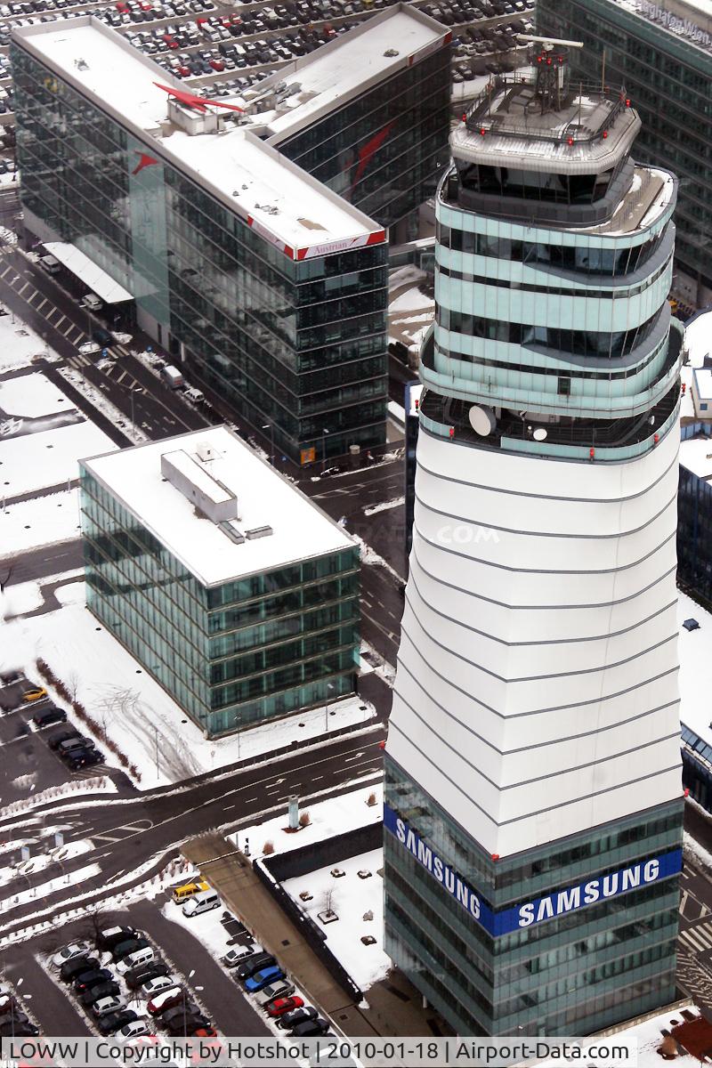 Vienna International Airport, Vienna Austria (LOWW) - ATC Tower seen from above