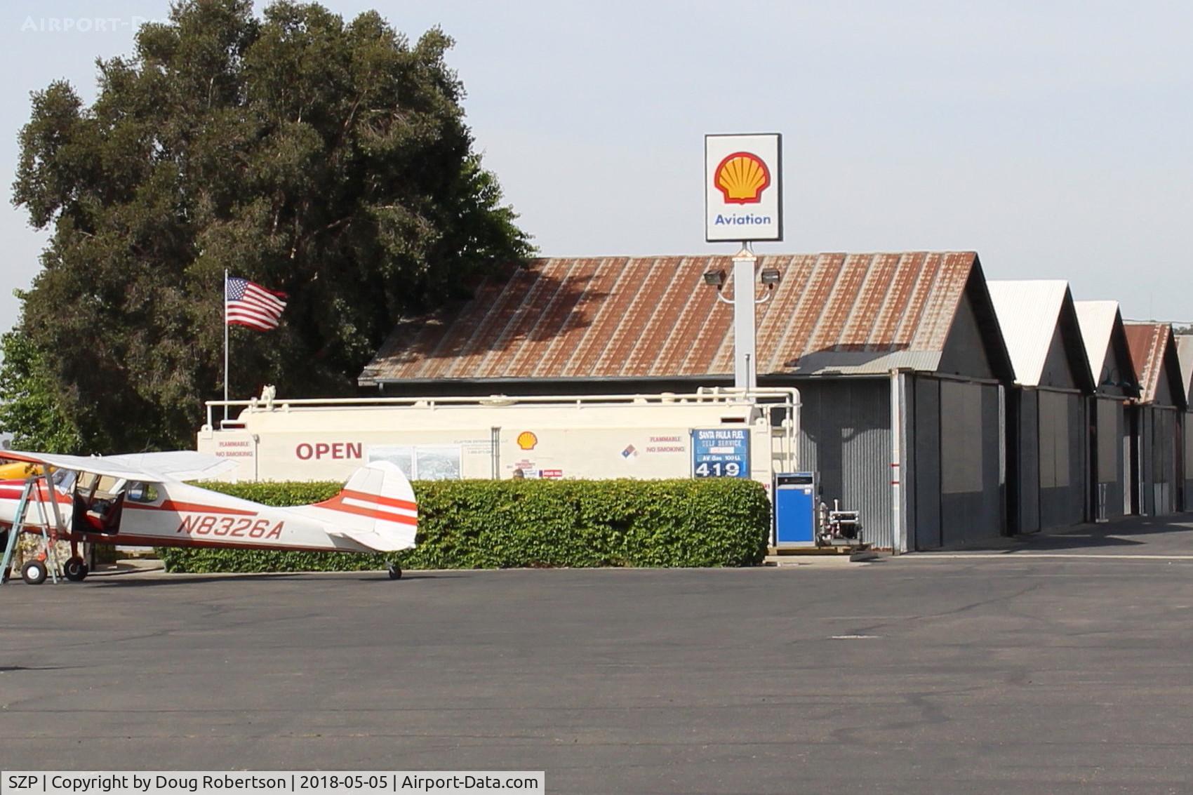 Santa Paula Airport (SZP) - Santa Paula SHELL 100LL Self-Serve Fuel Dock, no price change