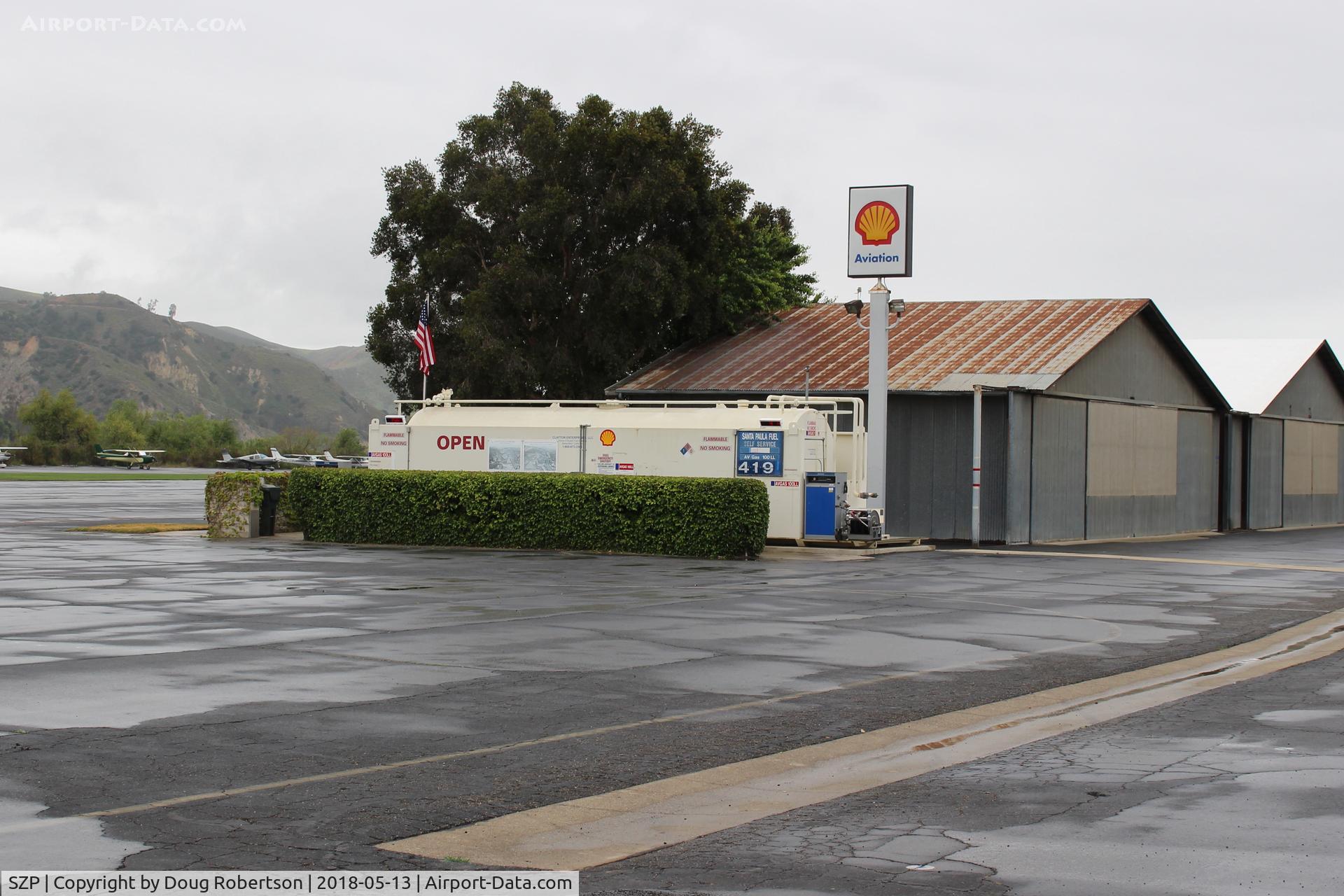 Santa Paula Airport (SZP) - Santa Paula SHELL 100LL Self-Serve Fuel Dock, no price change