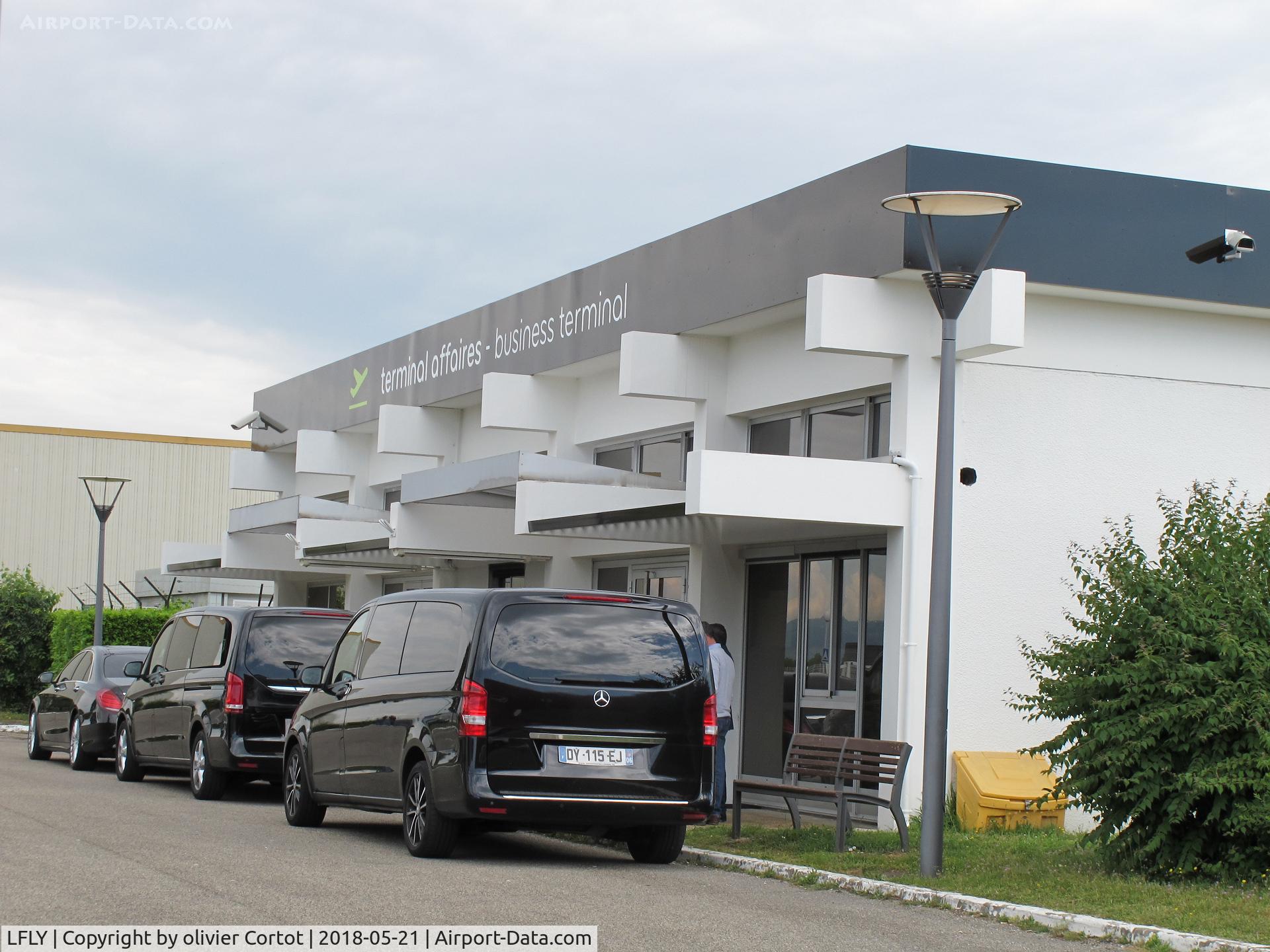Lyon Bron Airport, Lyon France (LFLY) - the terminal