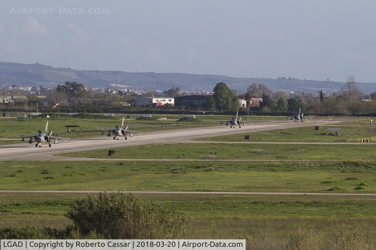 Andravida Airport, Andravida Greece (LGAD) - Italian Tornados returning to their stands during Exercise Iniochos 2018.