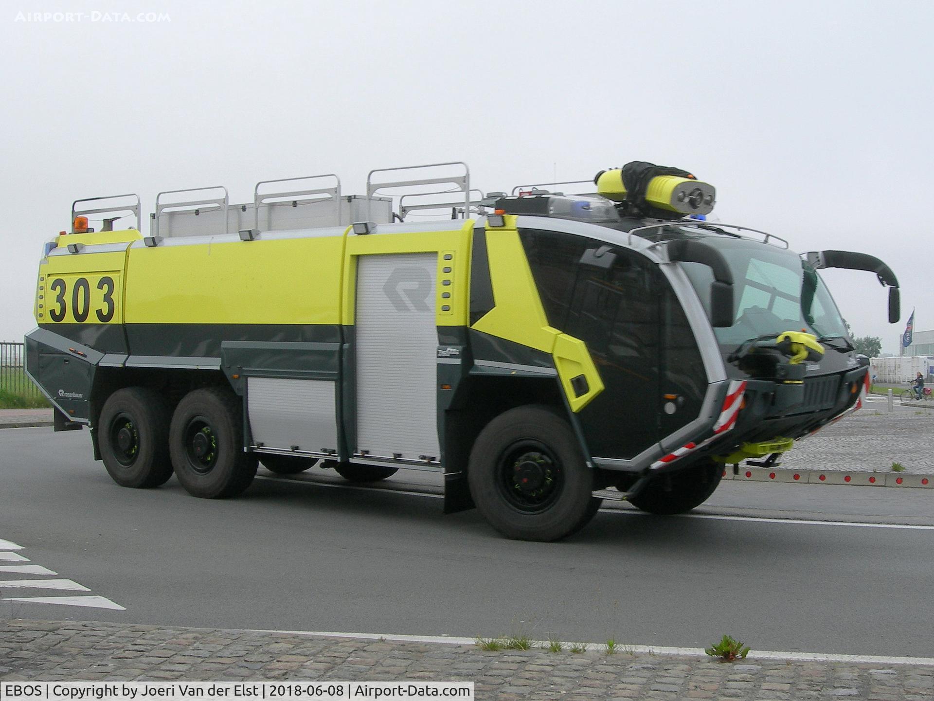 Ostend-Bruges International Airport, Ostend Belgium (EBOS) - Rosenbauer airport firefighter