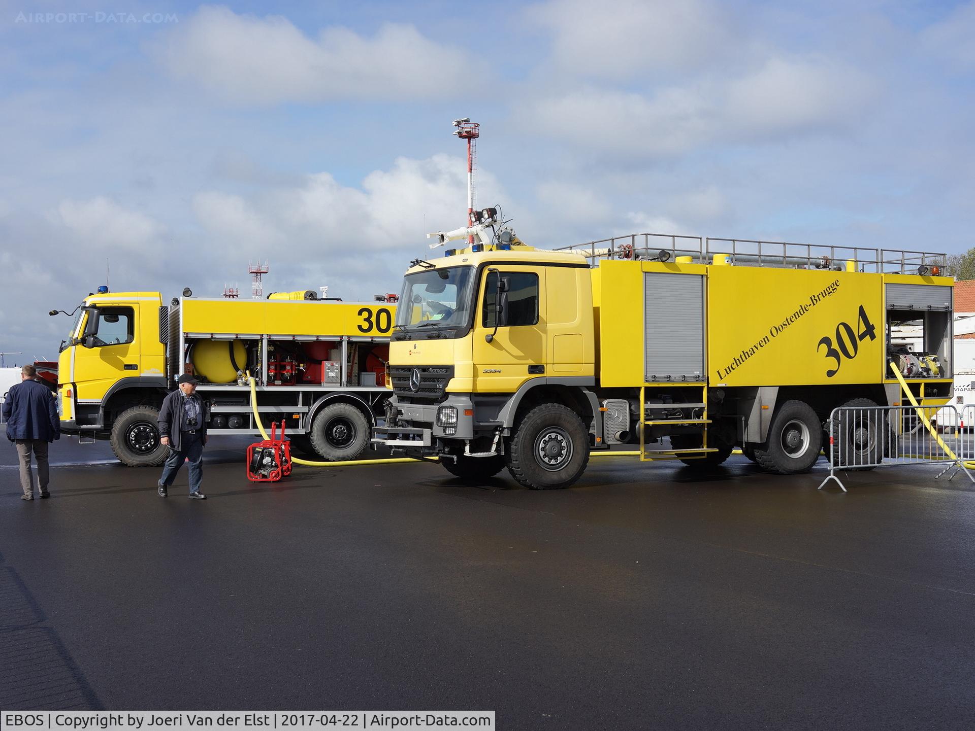 Ostend-Bruges International Airport, Ostend Belgium (EBOS) - Airport firefighting equipment