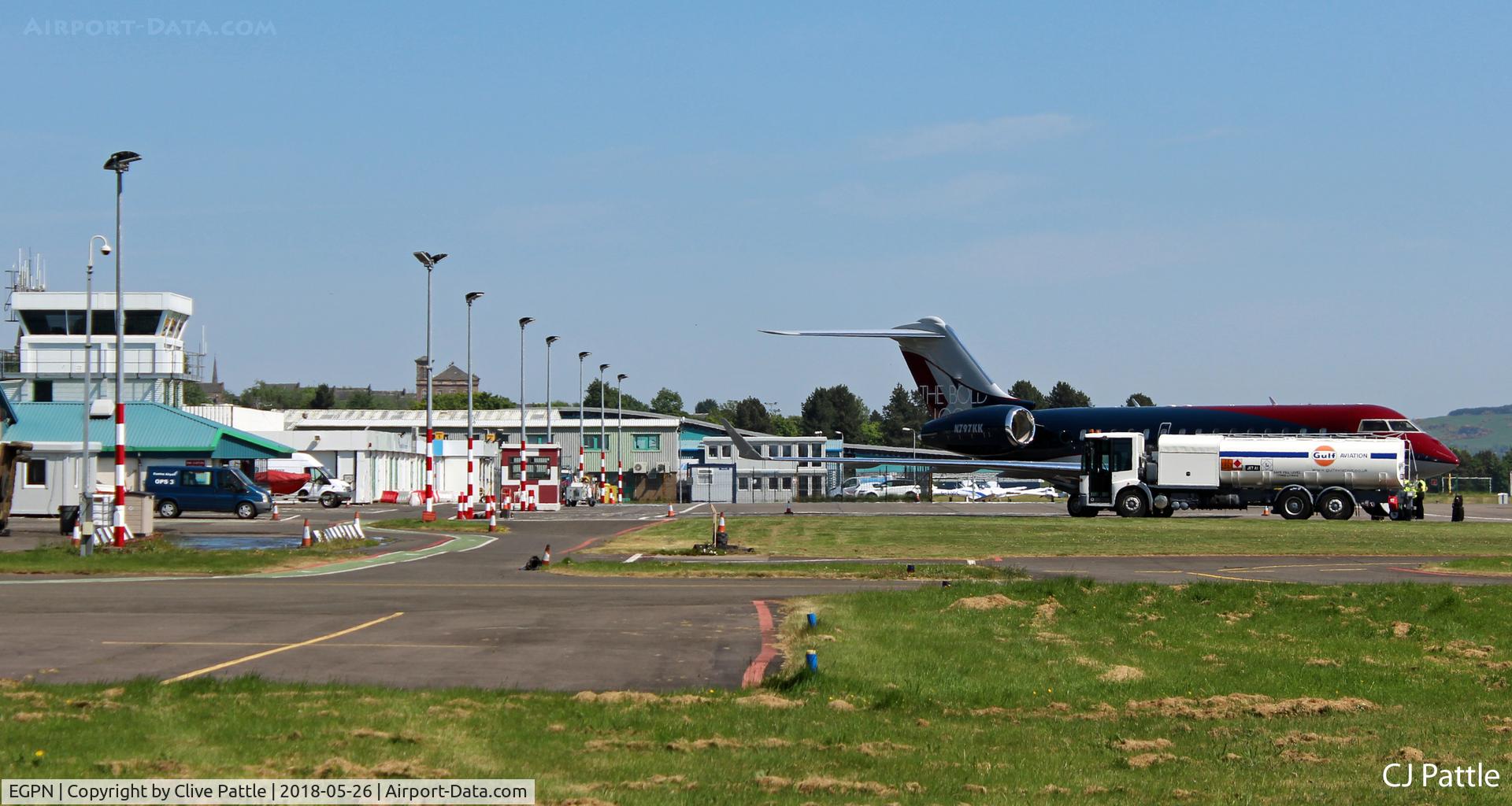 Dundee Airport, Dundee, Scotland United Kingdom (EGPN) - Apron view at Dundee, Scotland