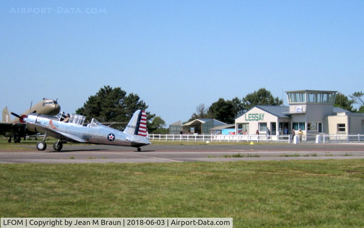 Lessay Airport, Lessay France (LFOM) - Lessay Airport also called Aerodrome Charles Lindbergh is a regional airport in Normandy supporting general aviation. During the battle of Normandy designated as ALG A-20 (Advanced Landing Ground)