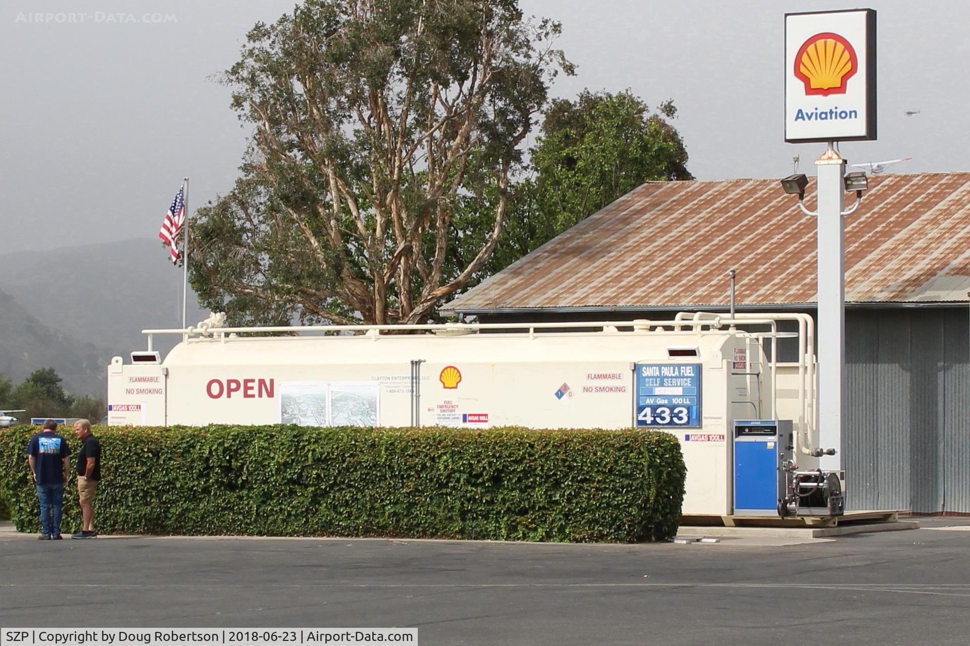 Santa Paula Airport (SZP) - Santa Paula SHELL self-serve 100LL, no price change