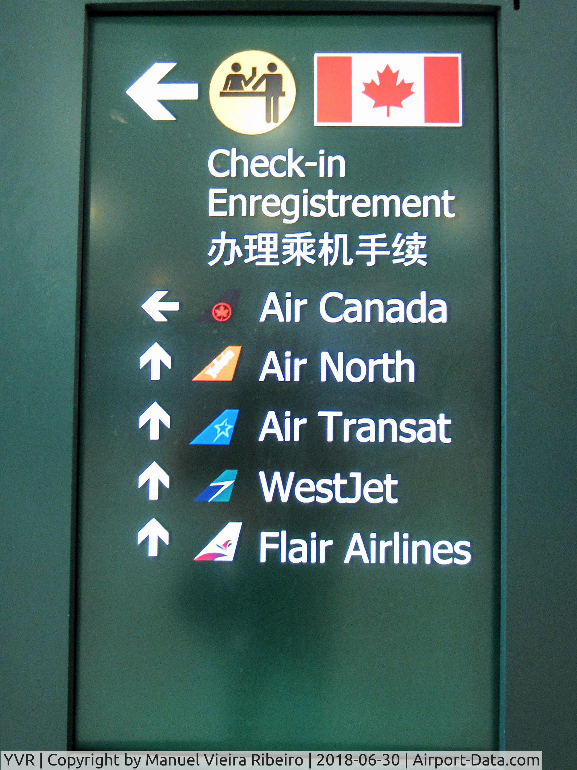 Vancouver International Airport, Vancouver, British Columbia Canada (YVR) - Vancouver Domestic Departures